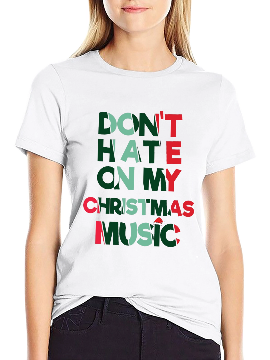 Dont Hate Christmas Music Graphic T-Shirt