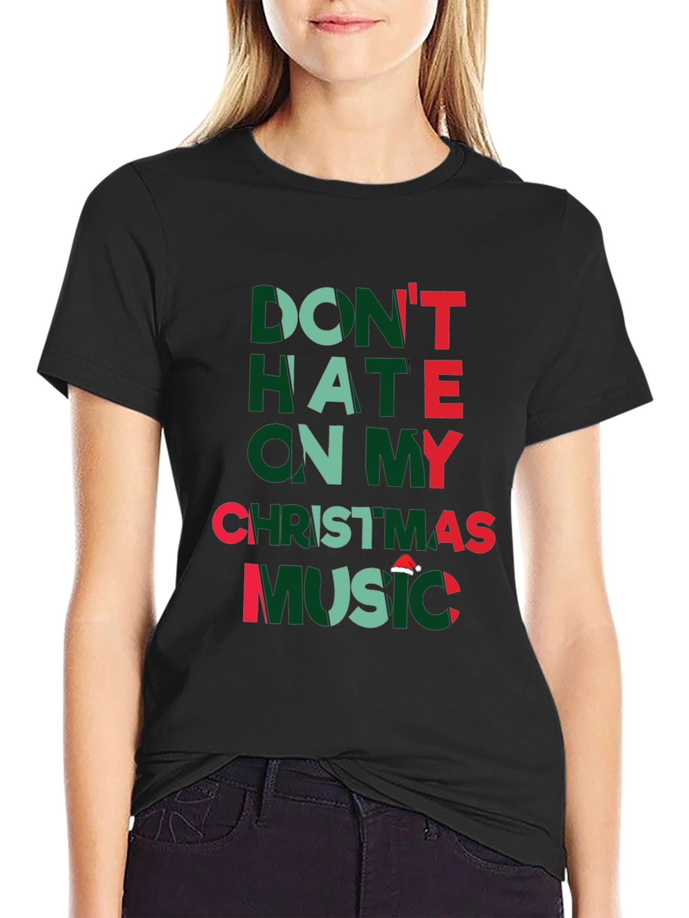 Dont Hate Christmas Music Graphic T-Shirt