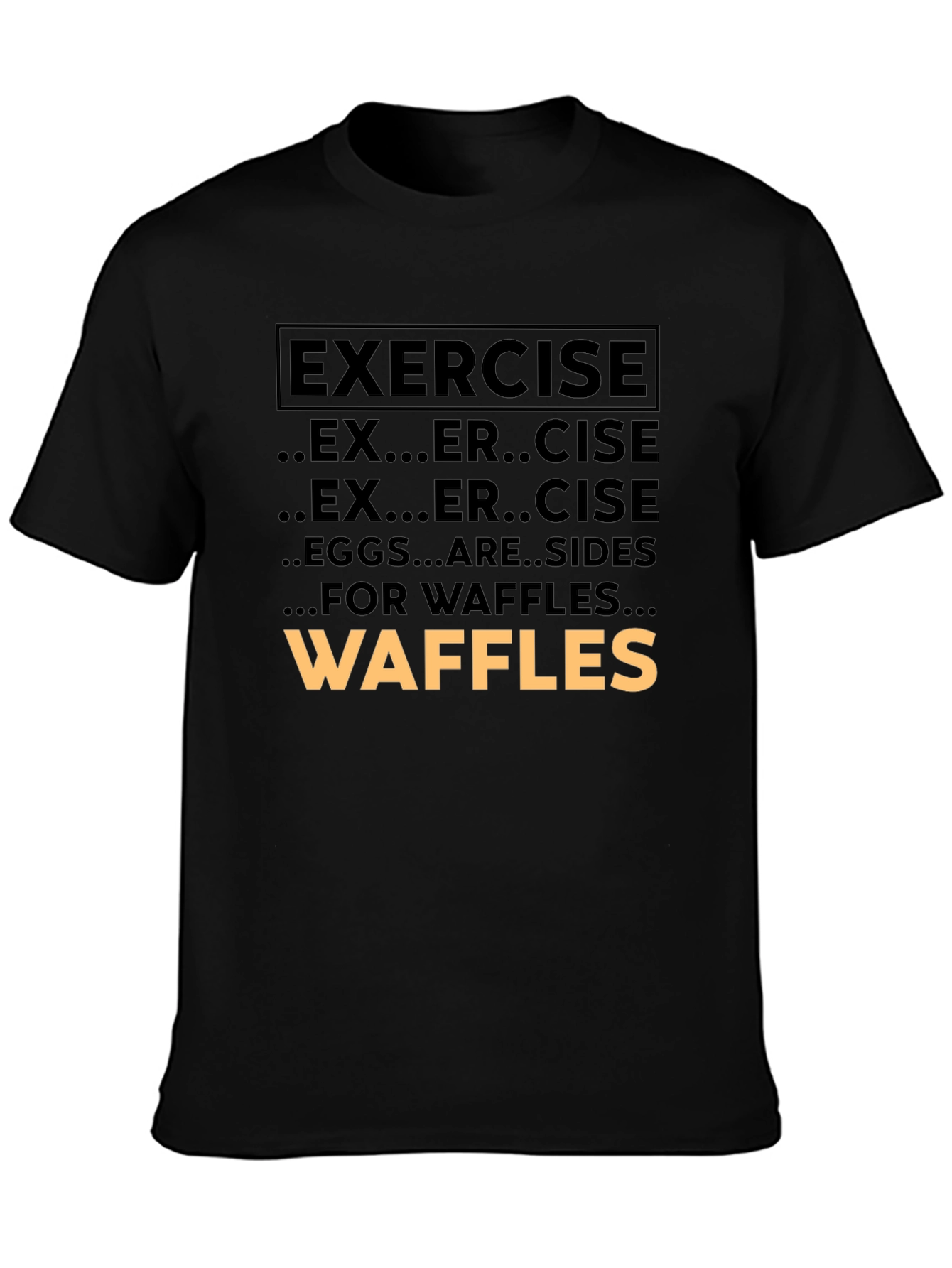 Exercise Waffles Graphic Tee