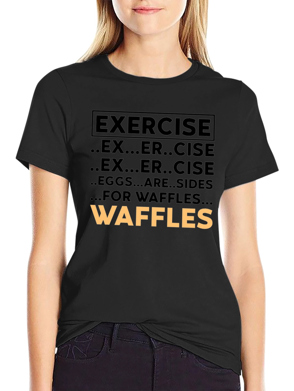 Exercise Waffles Graphic Tee