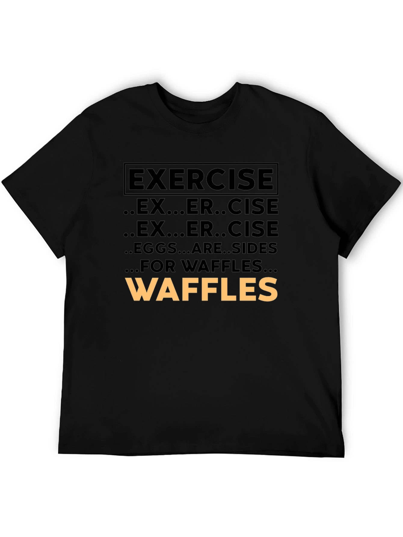 Exercise Waffles Graphic Tee