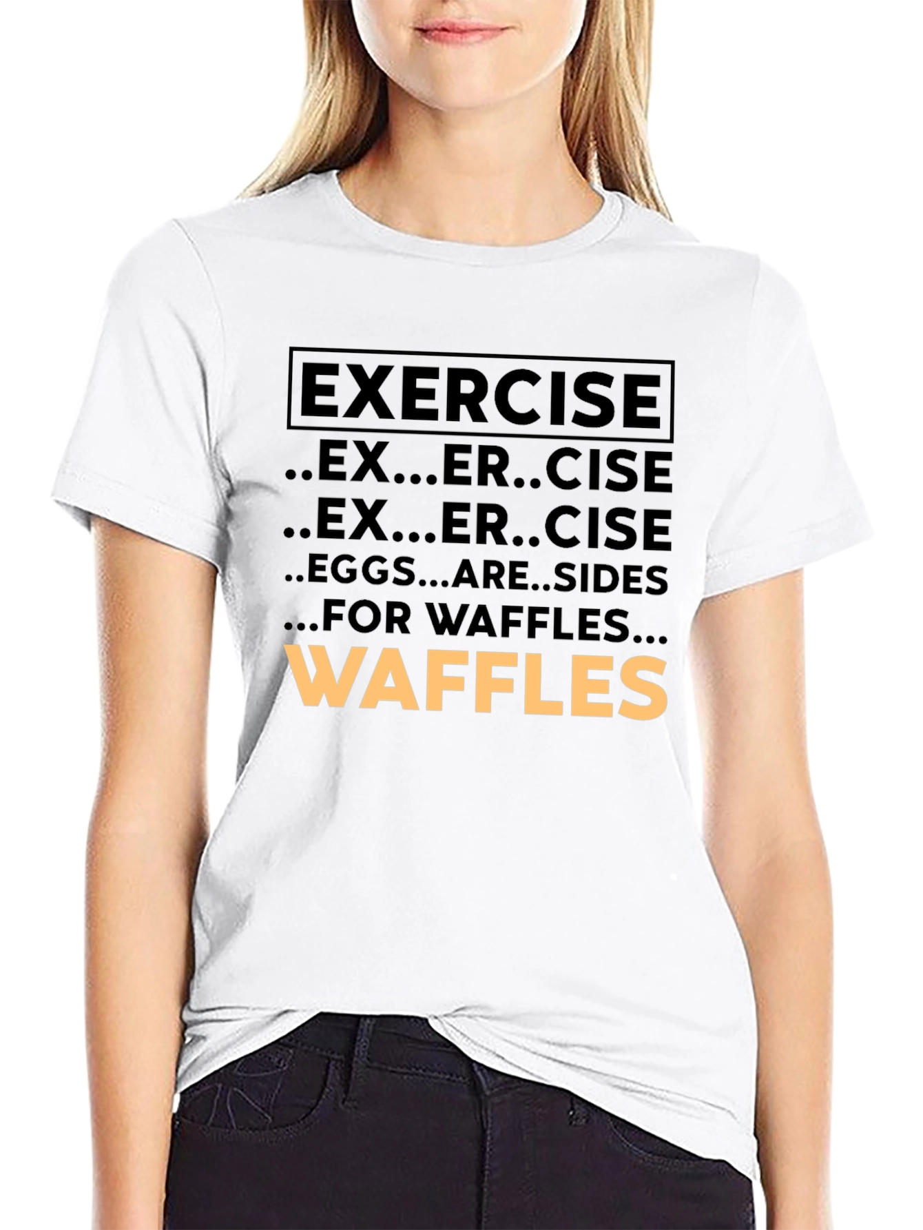 Exercise Waffles Graphic Tee