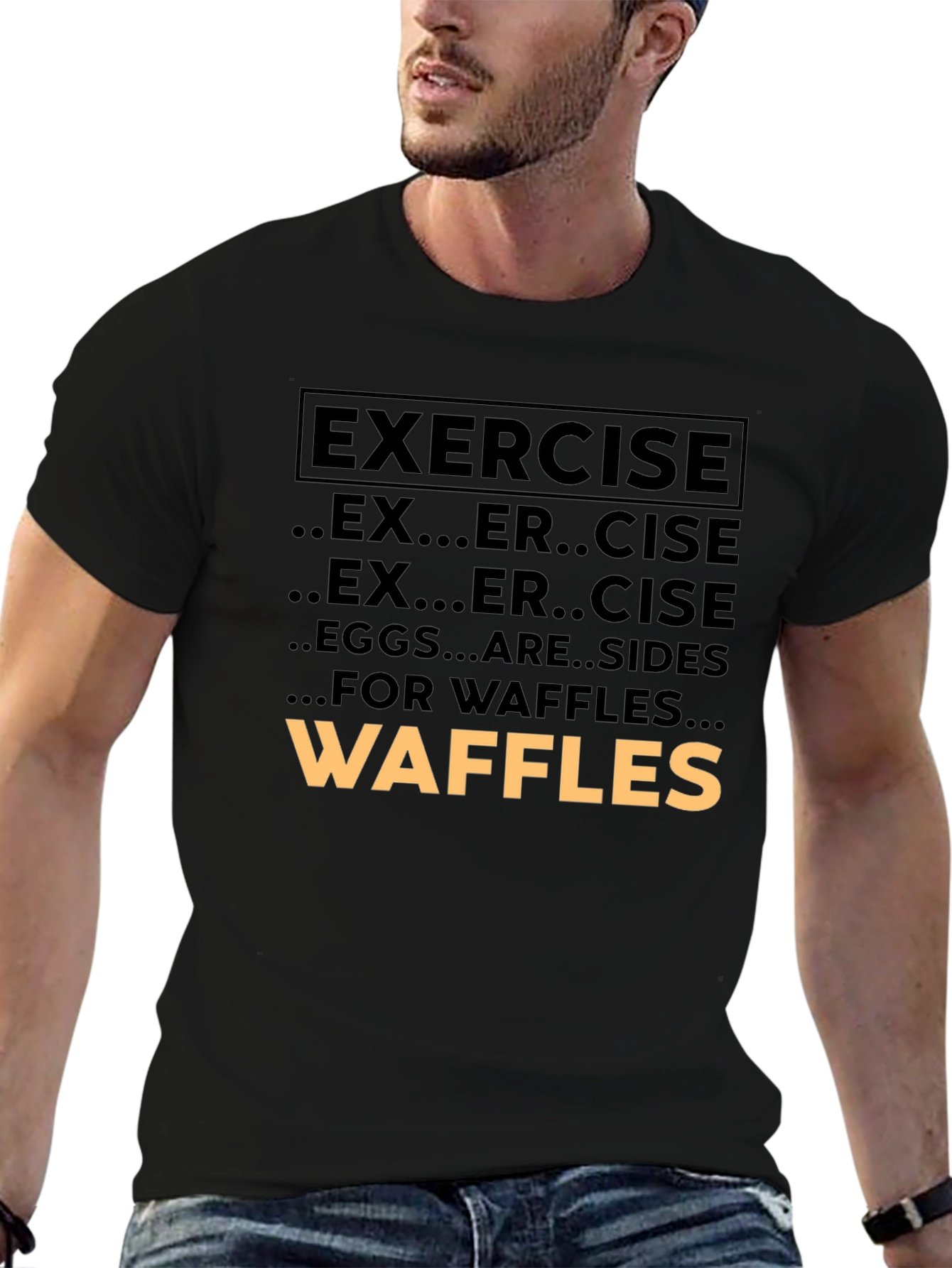 Exercise Waffles Graphic Tee