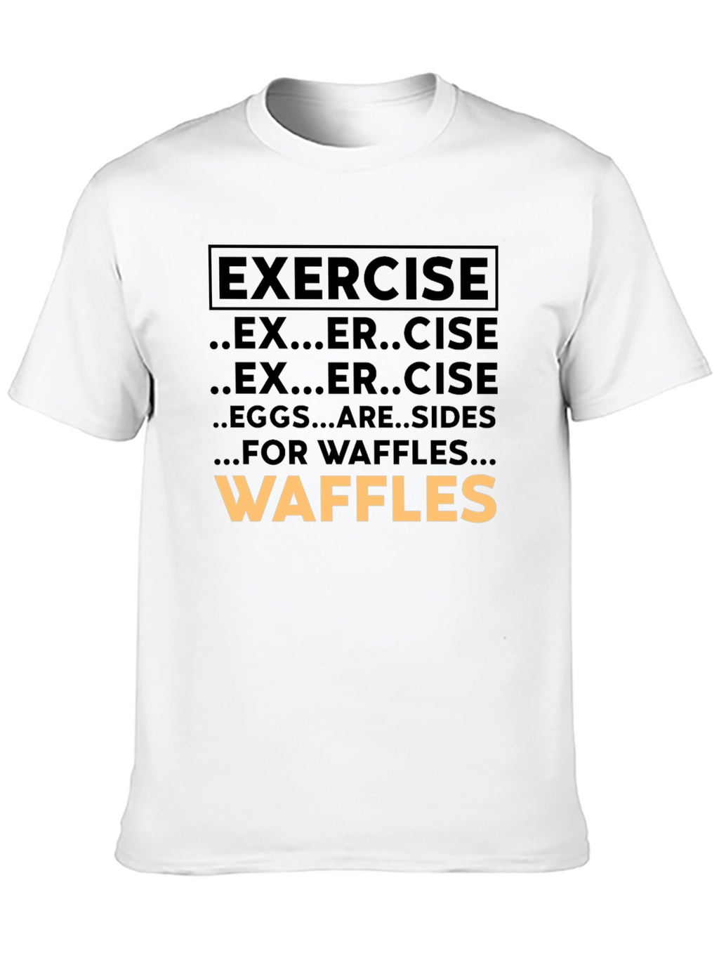 Exercise Waffles Graphic Tee
