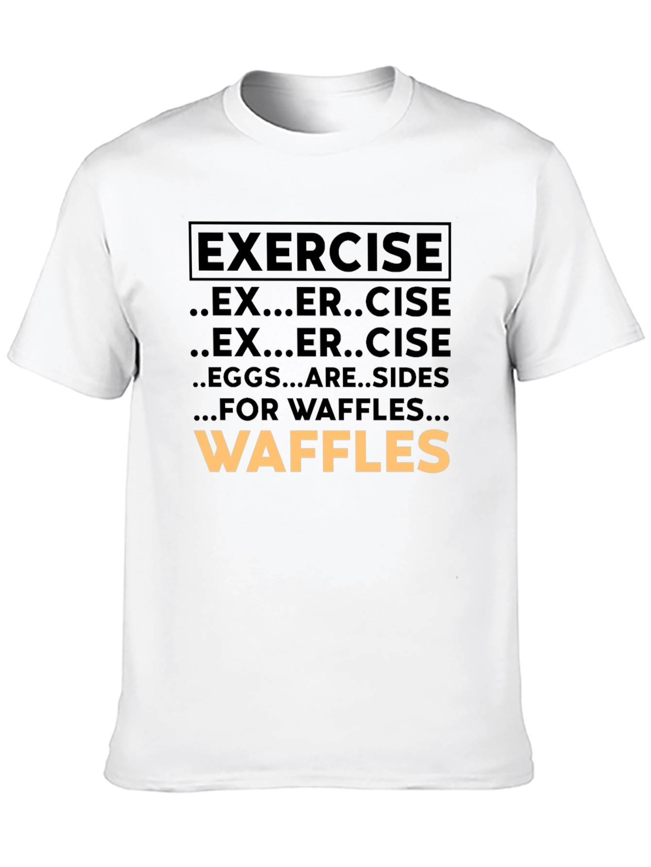Exercise Waffles Graphic Tee