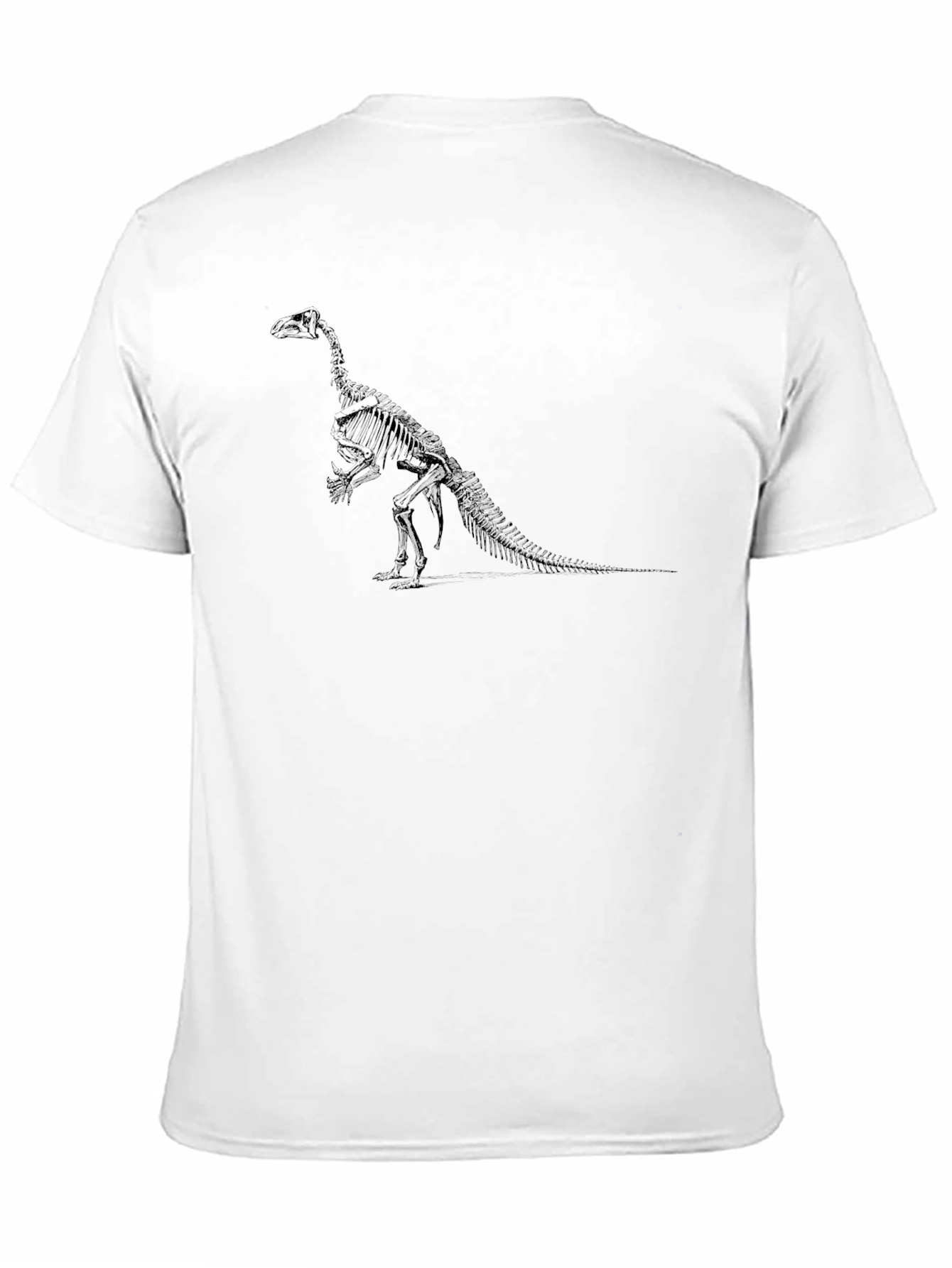Dinosaur Skeleton Graphic T-Shirt - Black