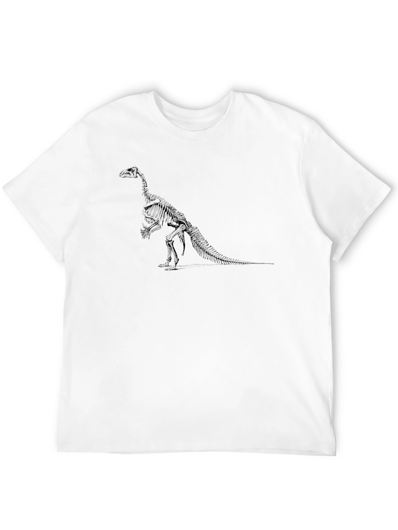 Dinosaur Skeleton Graphic T-Shirt - Black