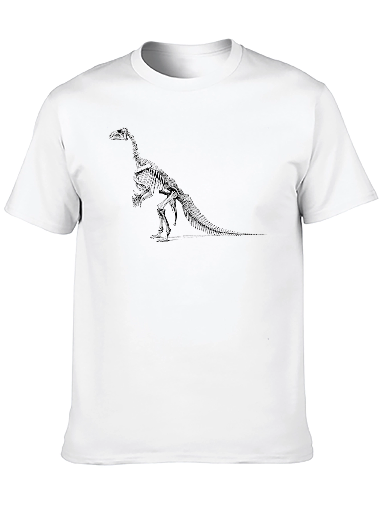 Dinosaur Skeleton Graphic T-Shirt - Black