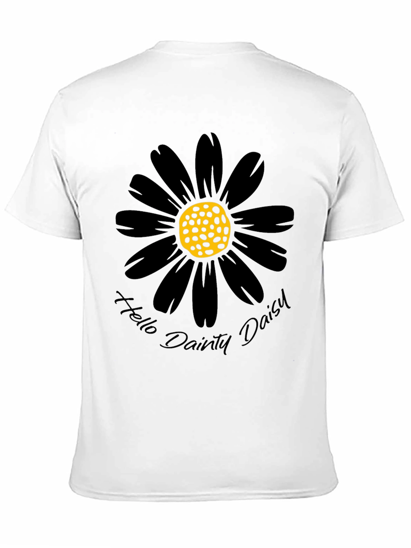Black Daisy Graphic Tee - Hello Dainty Daisy