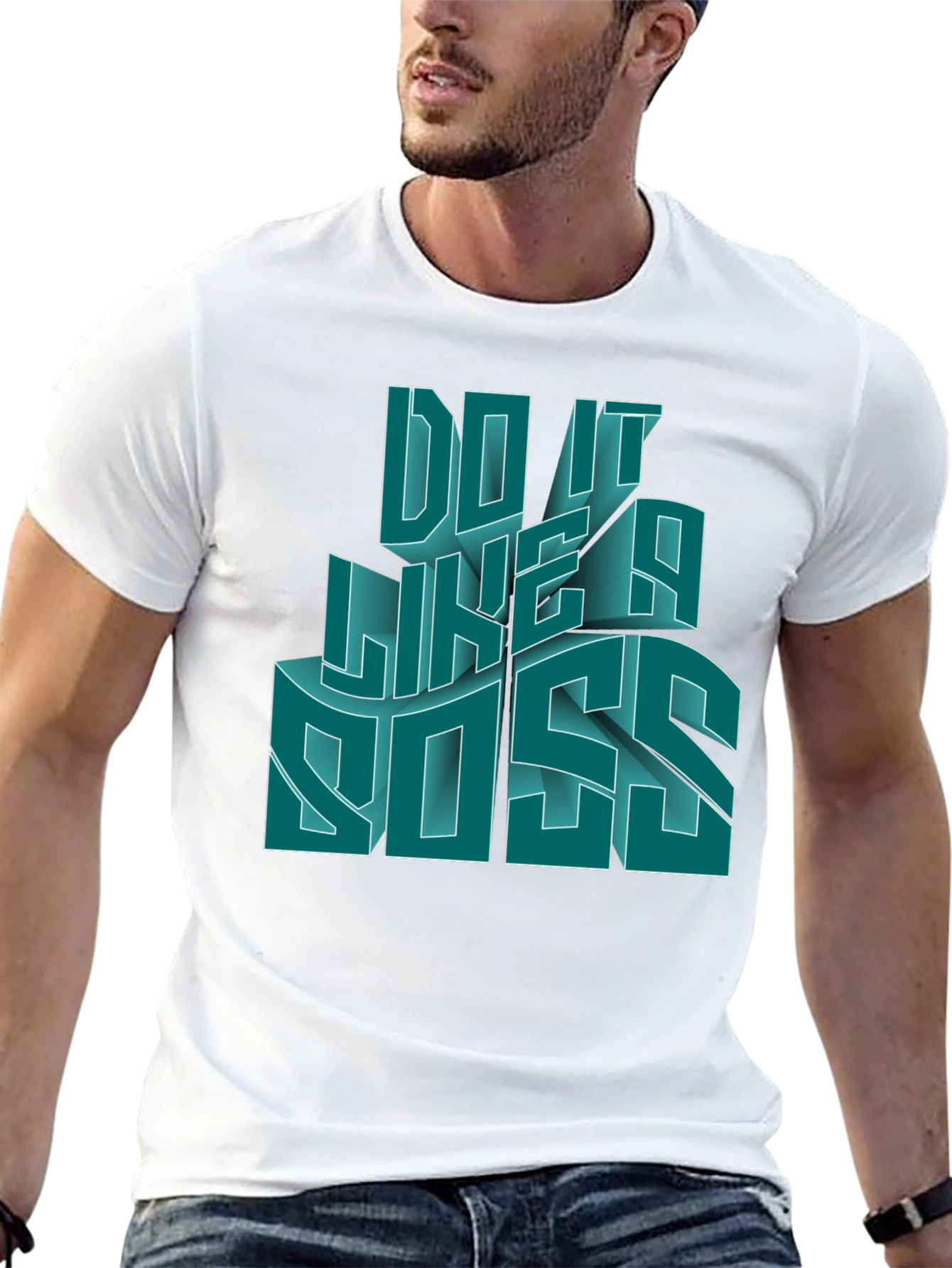 Do It Like a Boss Mens Black Graphic T-Shirt