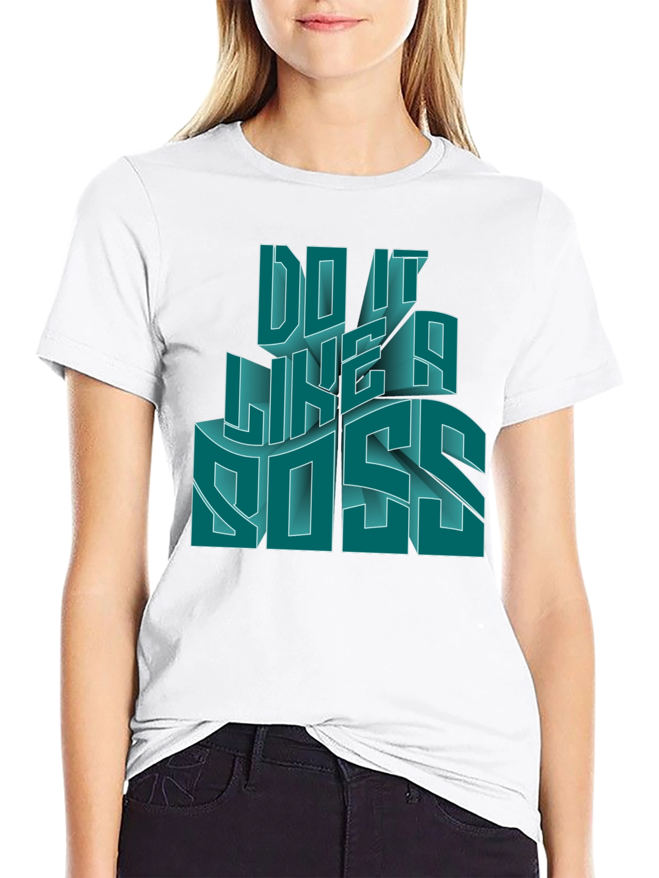 Do It Like a Boss Mens Black Graphic T-Shirt