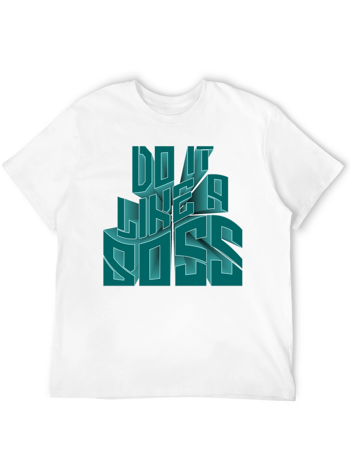 Do It Like a Boss Mens Black Graphic T-Shirt