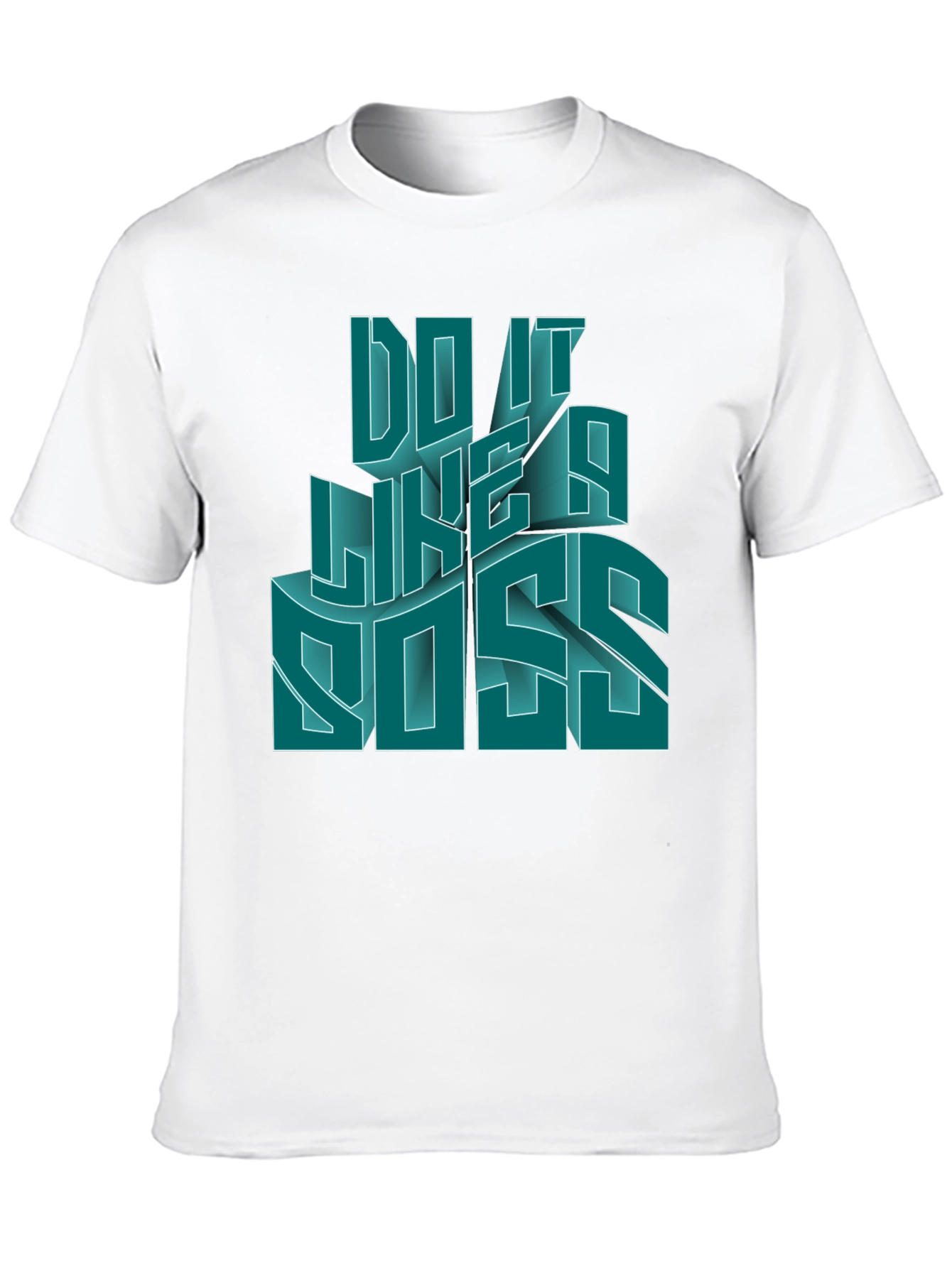 Do It Like a Boss Mens Black Graphic T-Shirt