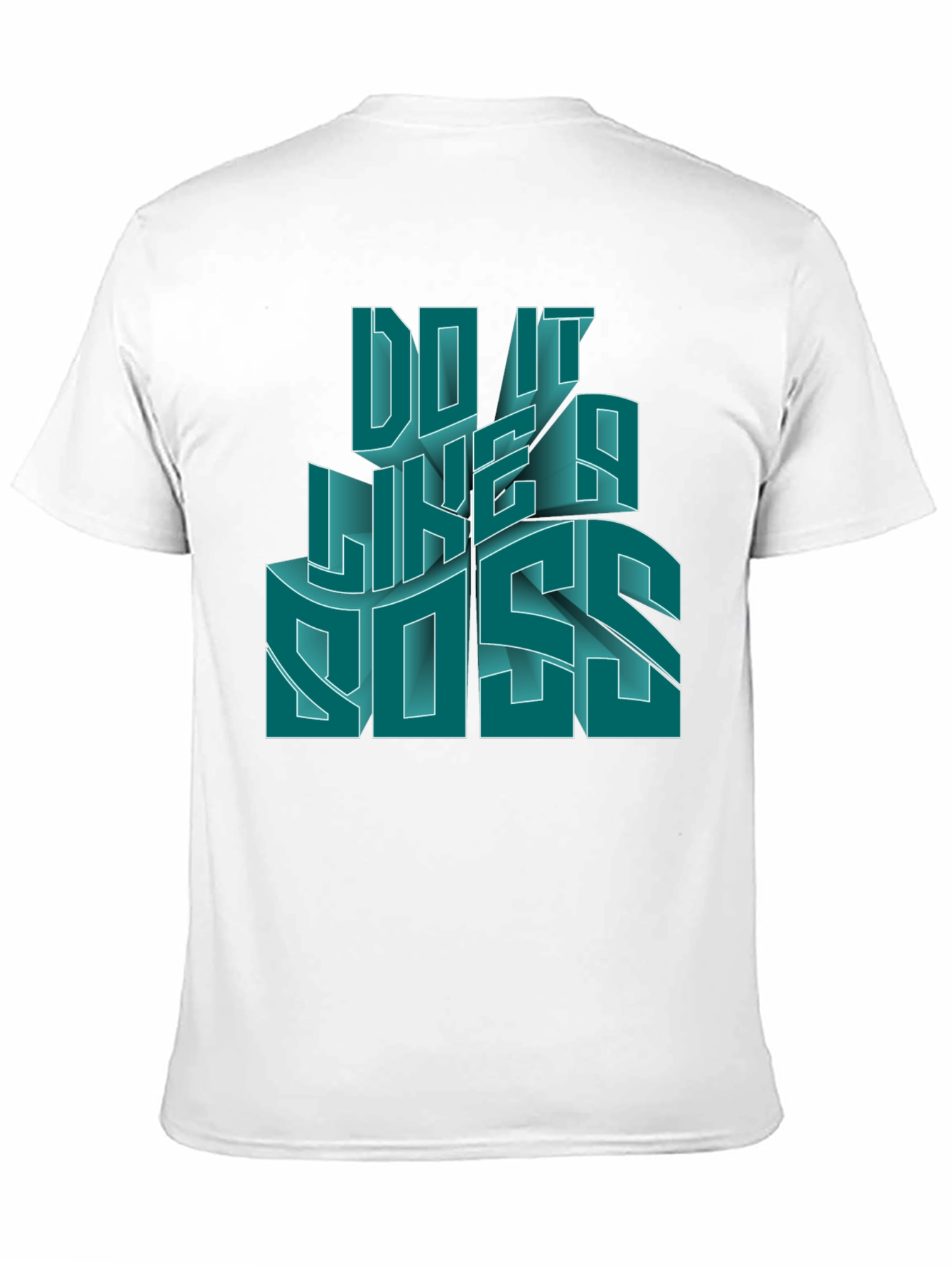 Do It Like a Boss Mens Black Graphic T-Shirt