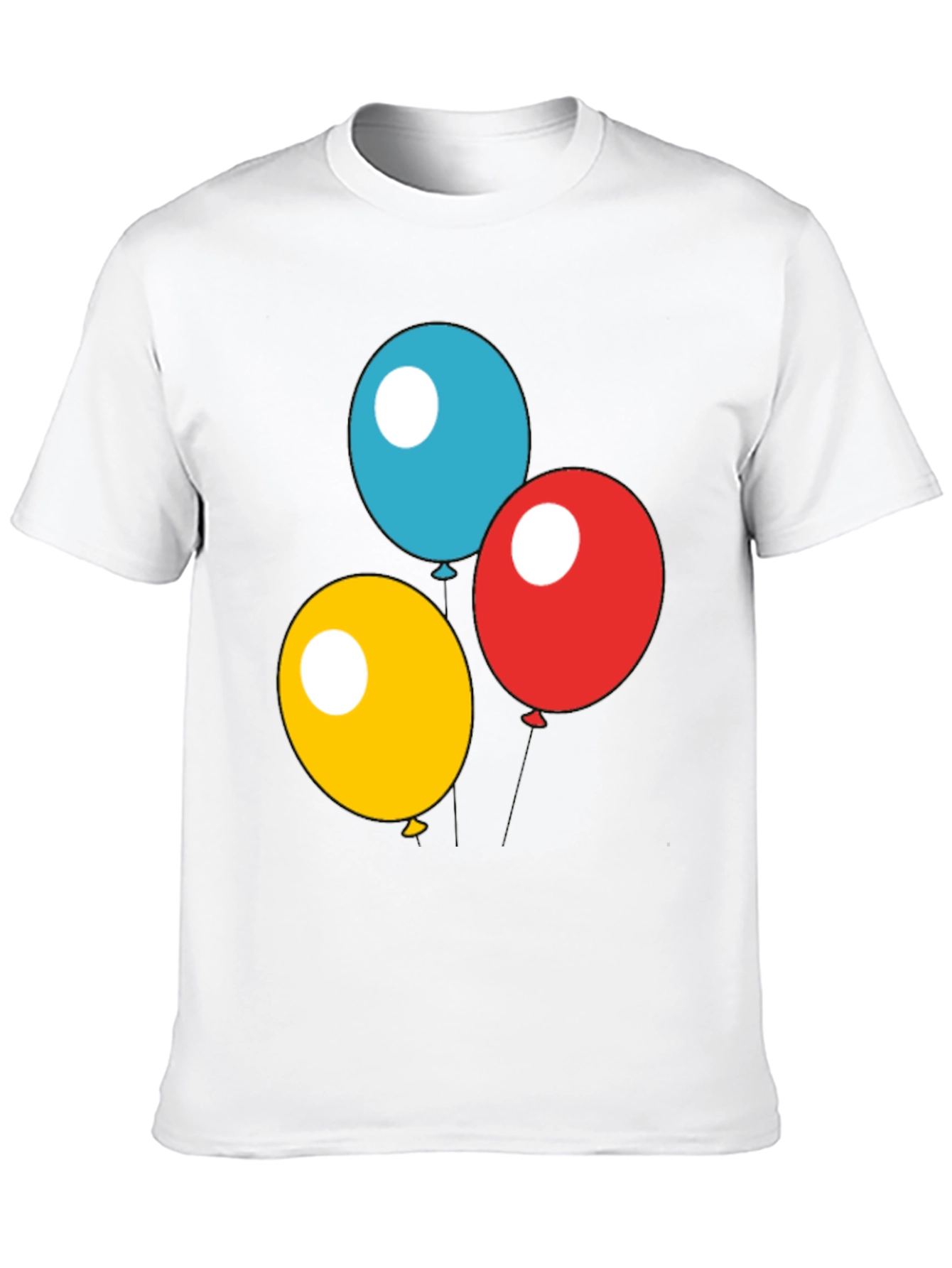 Balloon Trio Black T-Shirt - Fun Graphic Tee