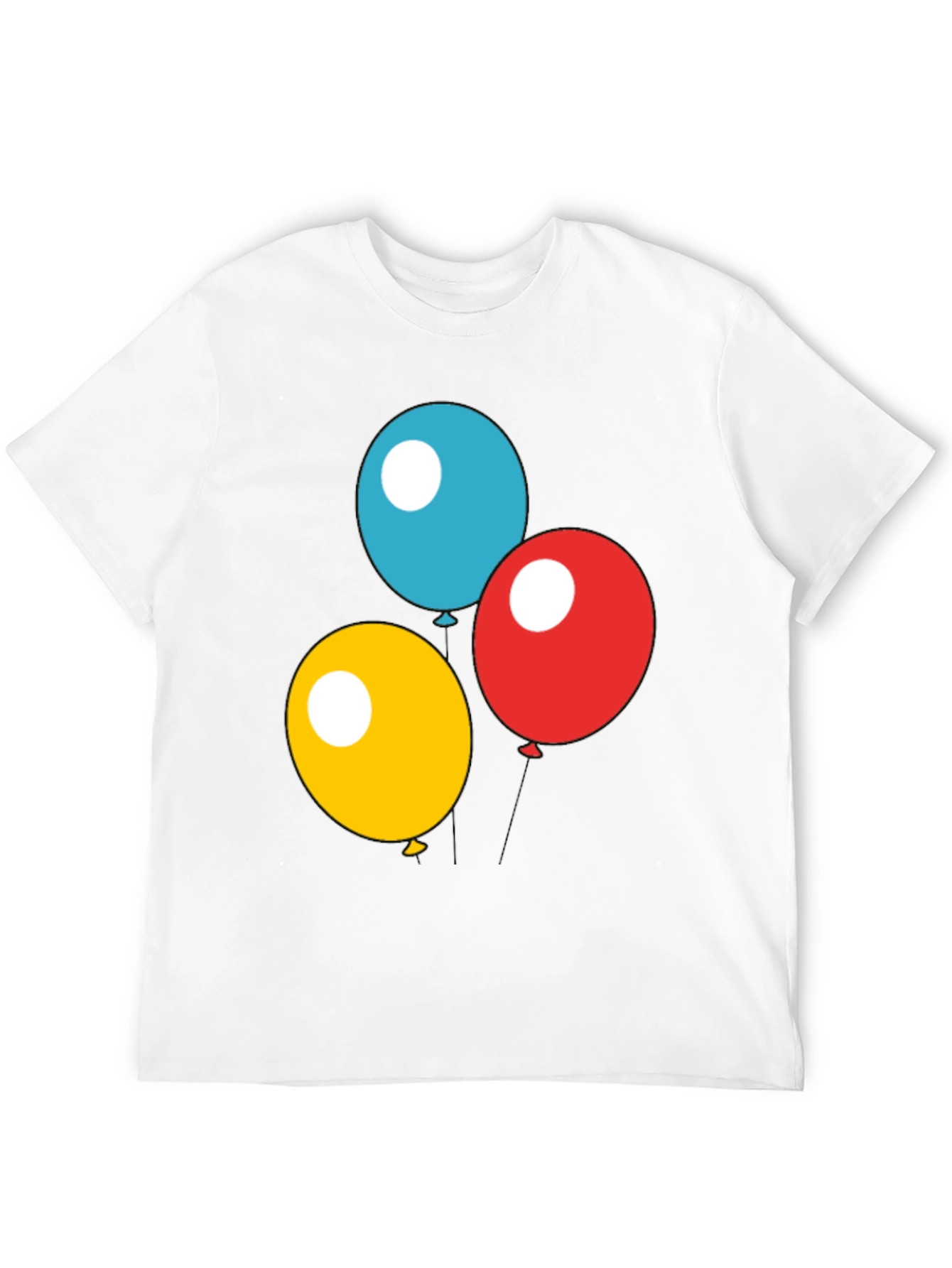 Balloon Trio Black T-Shirt - Fun Graphic Tee