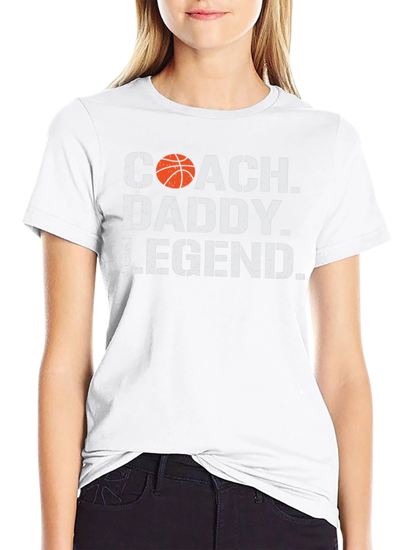 Coach Daddy Legend T-Shirt - Basketball Dad Gift
