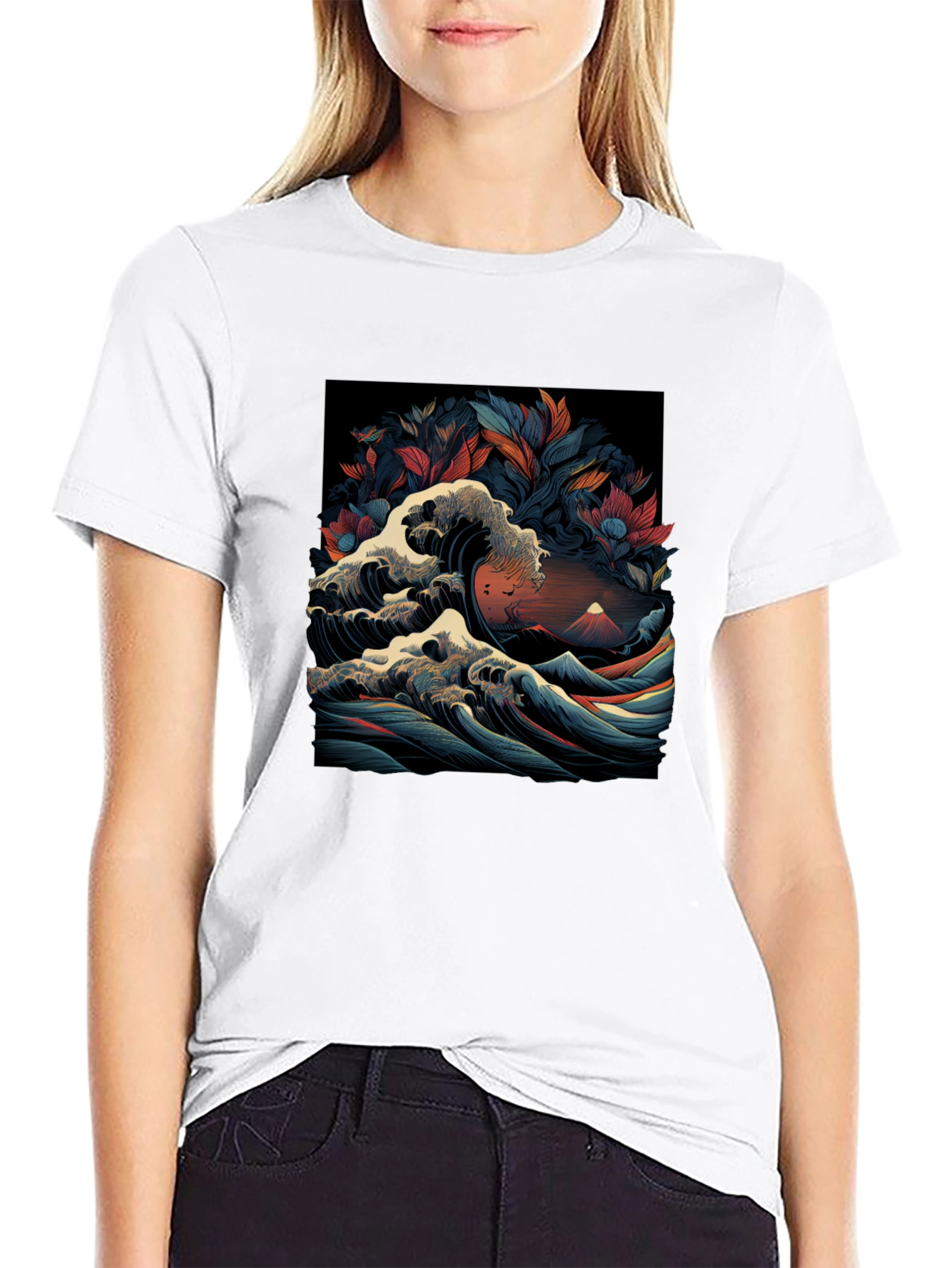 Great Wave Graphic Tee - Artistic Menswear