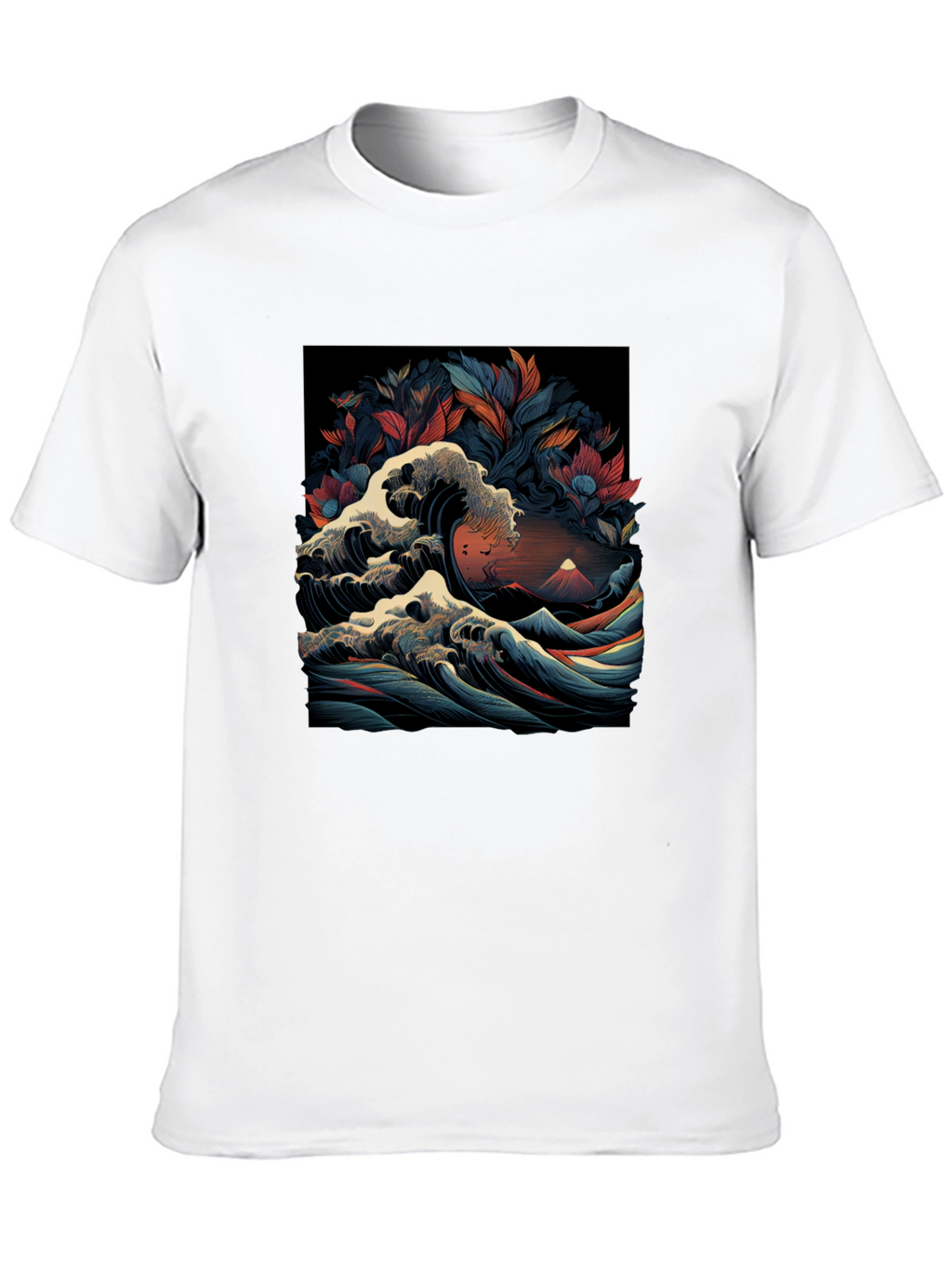 Great Wave Graphic Tee - Artistic Menswear