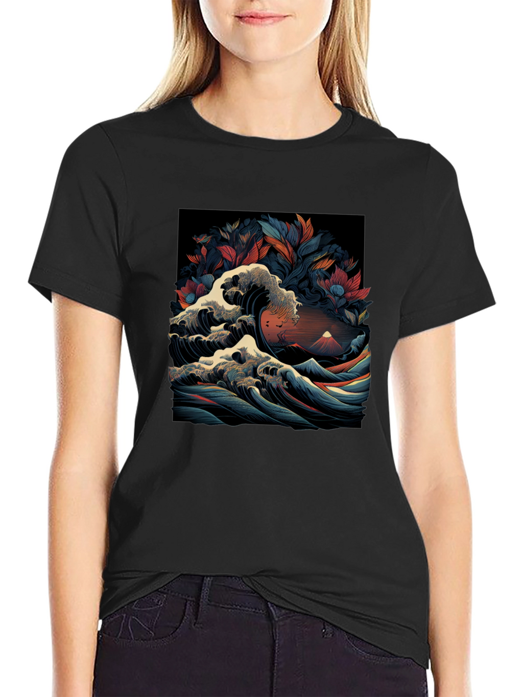 Great Wave Graphic Tee - Artistic Menswear