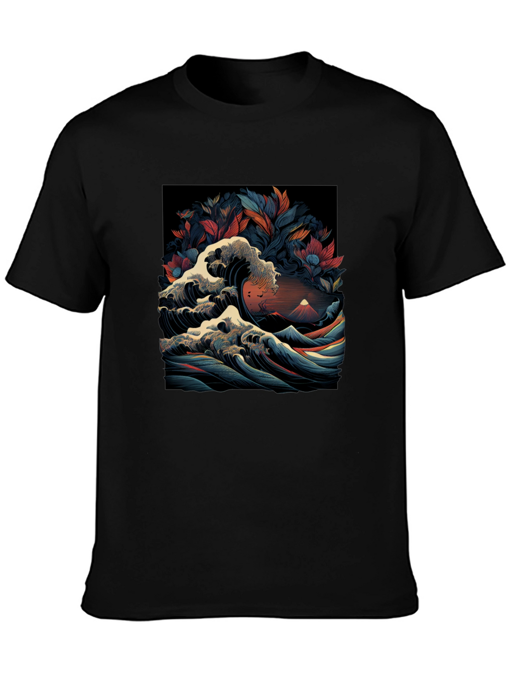 Great Wave Graphic Tee - Artistic Menswear