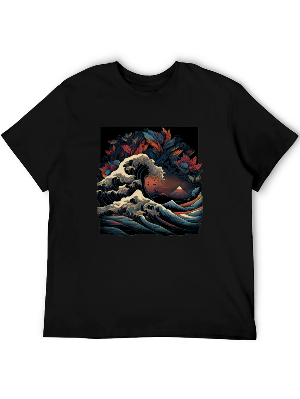 Great Wave Graphic Tee - Artistic Menswear