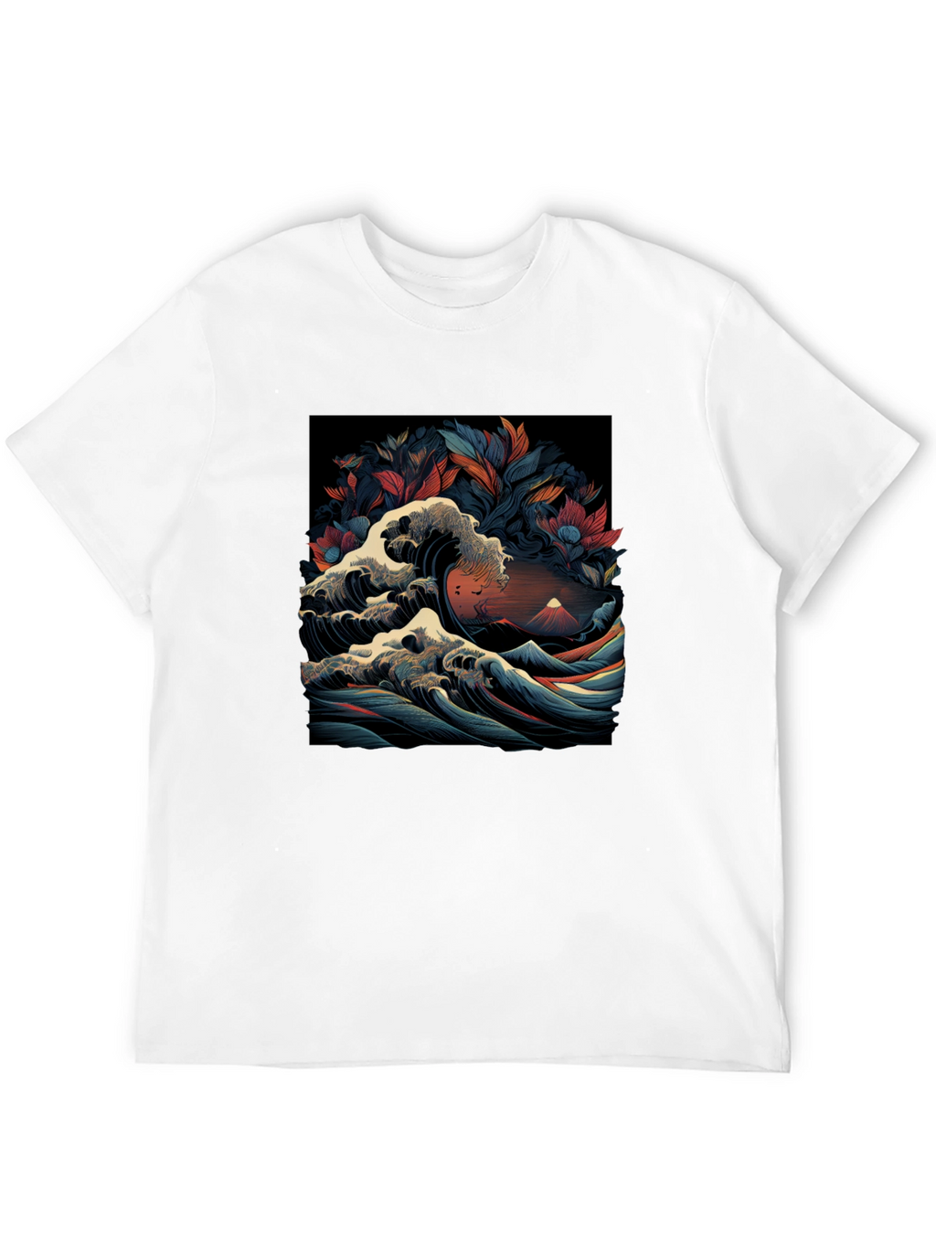 Great Wave Graphic Tee - Artistic Menswear