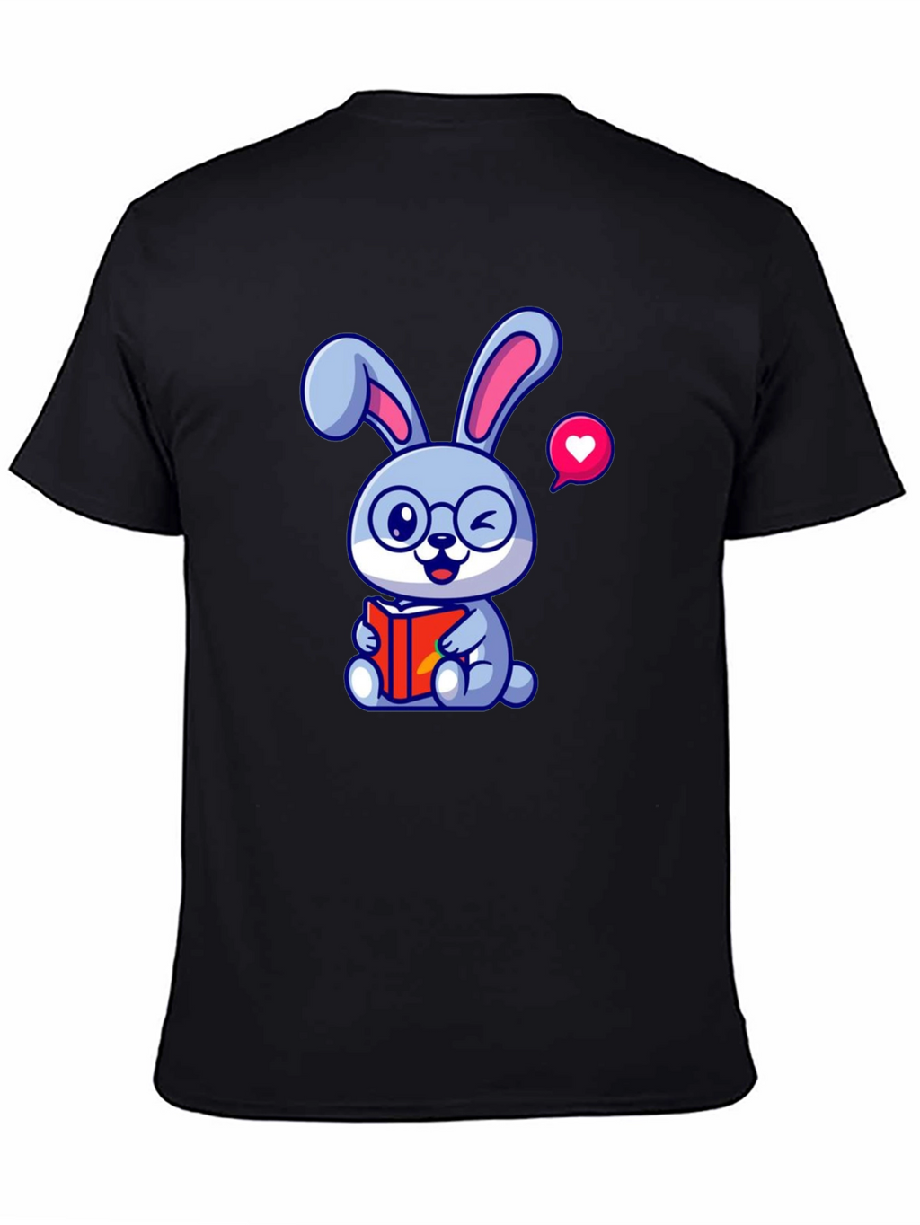 Cute Bunny Reading T-Shirt