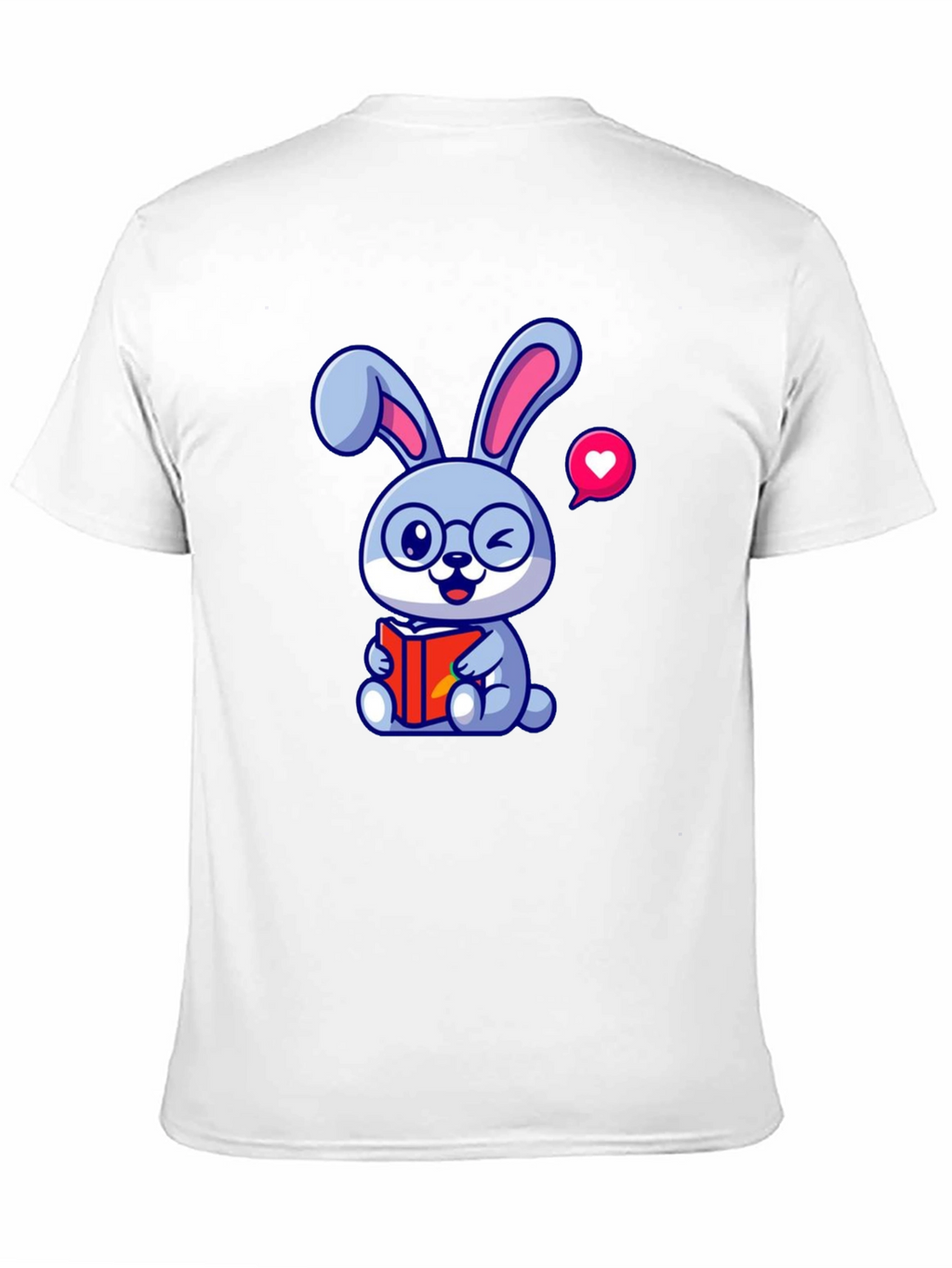 Cute Bunny Reading T-Shirt