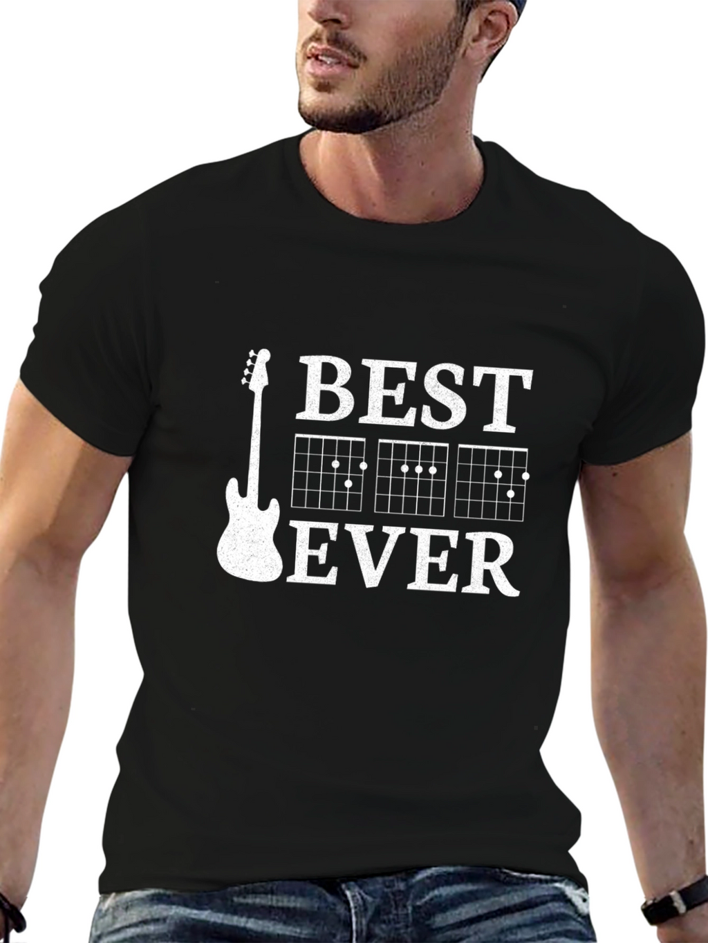 Best Guitar Ever Graphic Tee - Black
