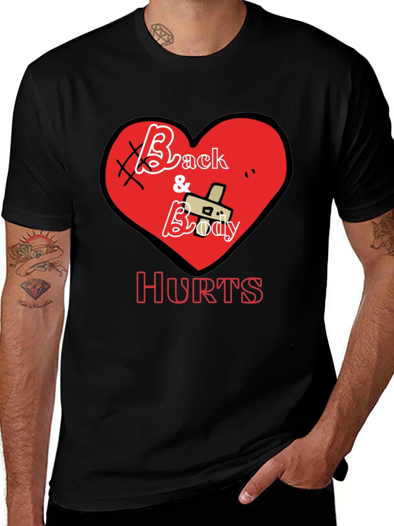 Back and Body Hurts Graphic T-Shirt