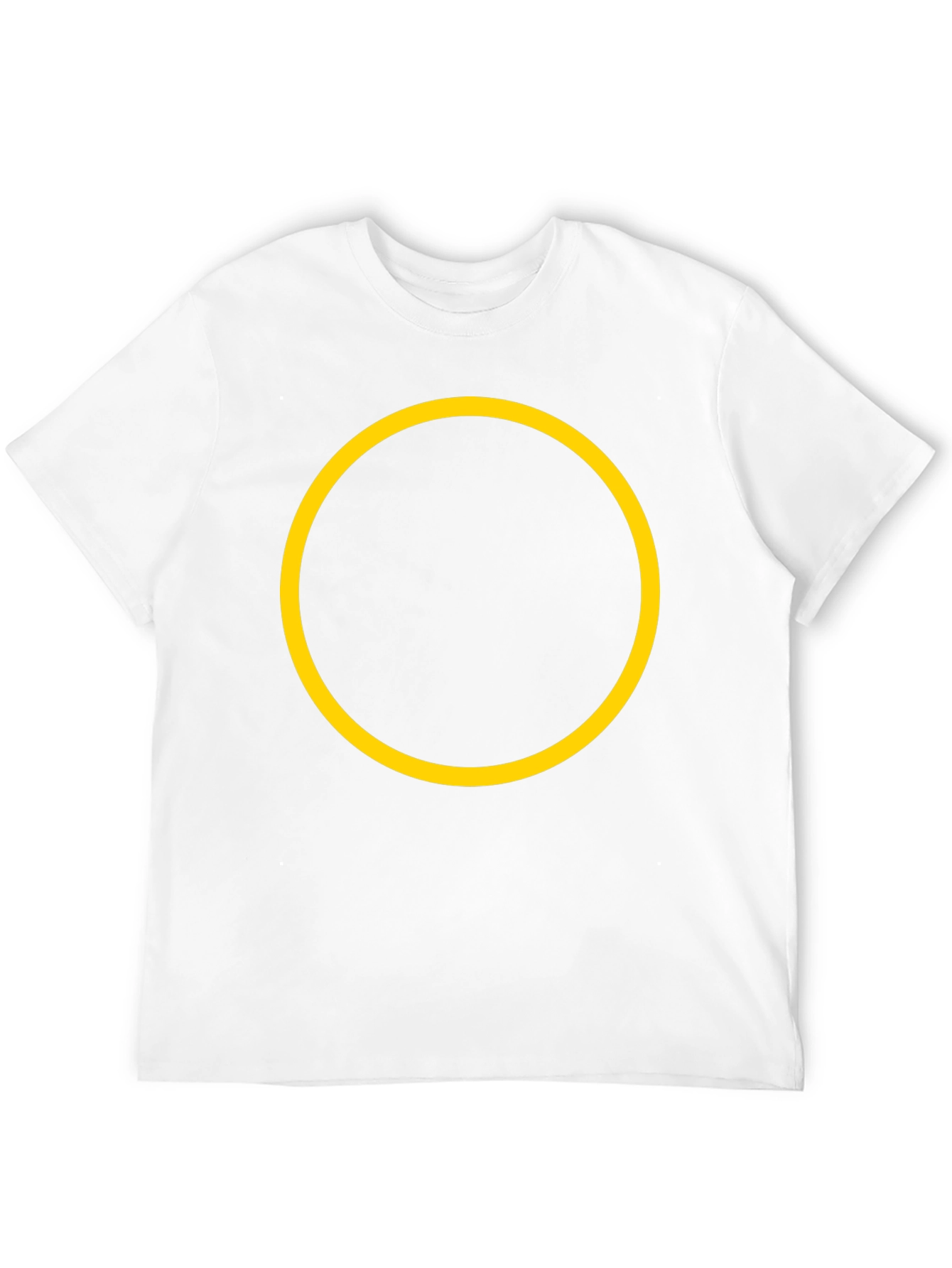 Black Tee with Yellow Circle Graphic