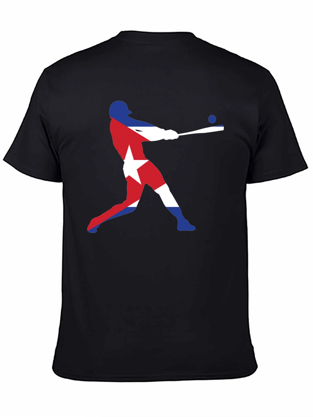 Cuban Flag Baseball T-Shirt
