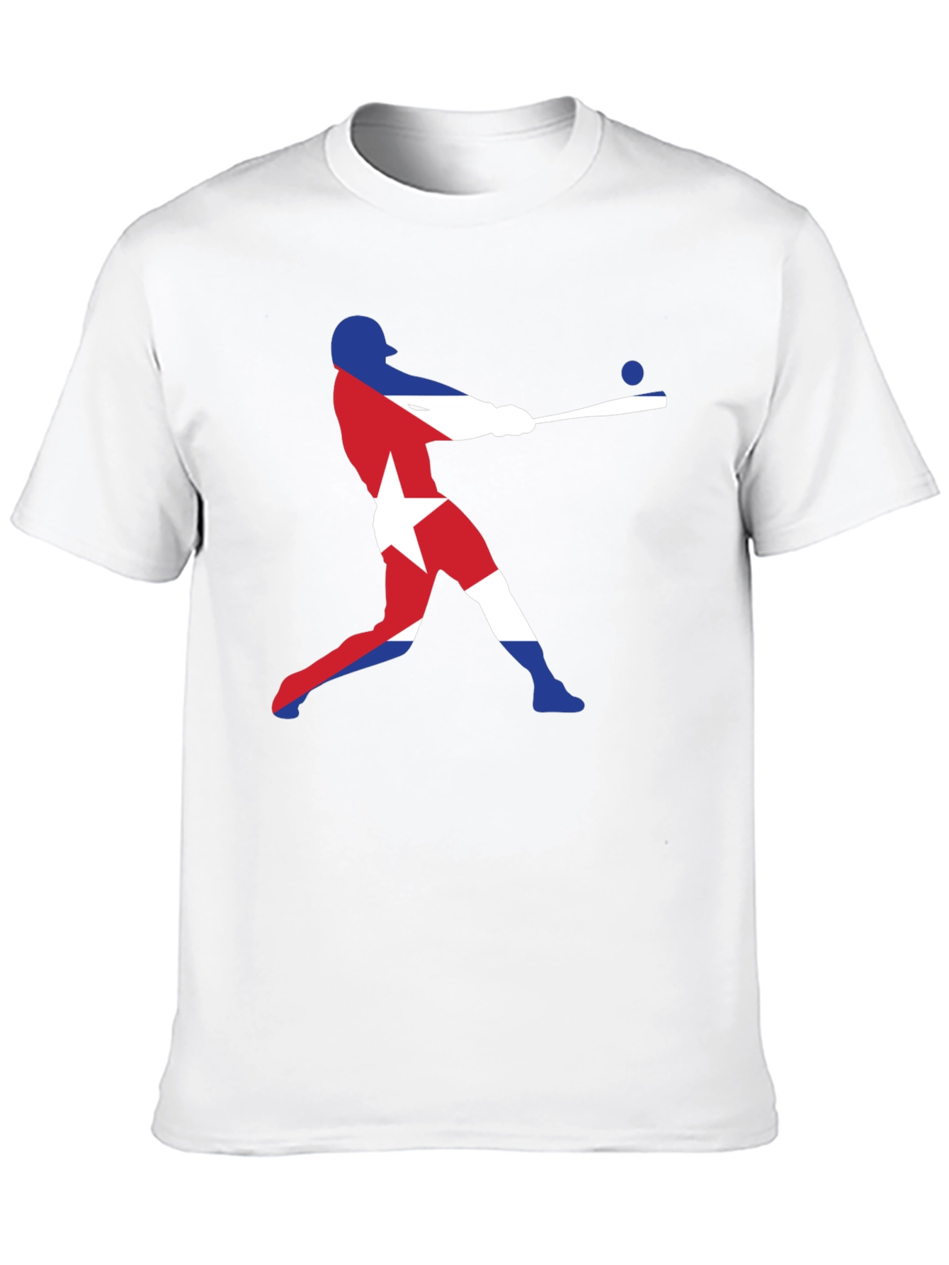Cuban Flag Baseball T-Shirt