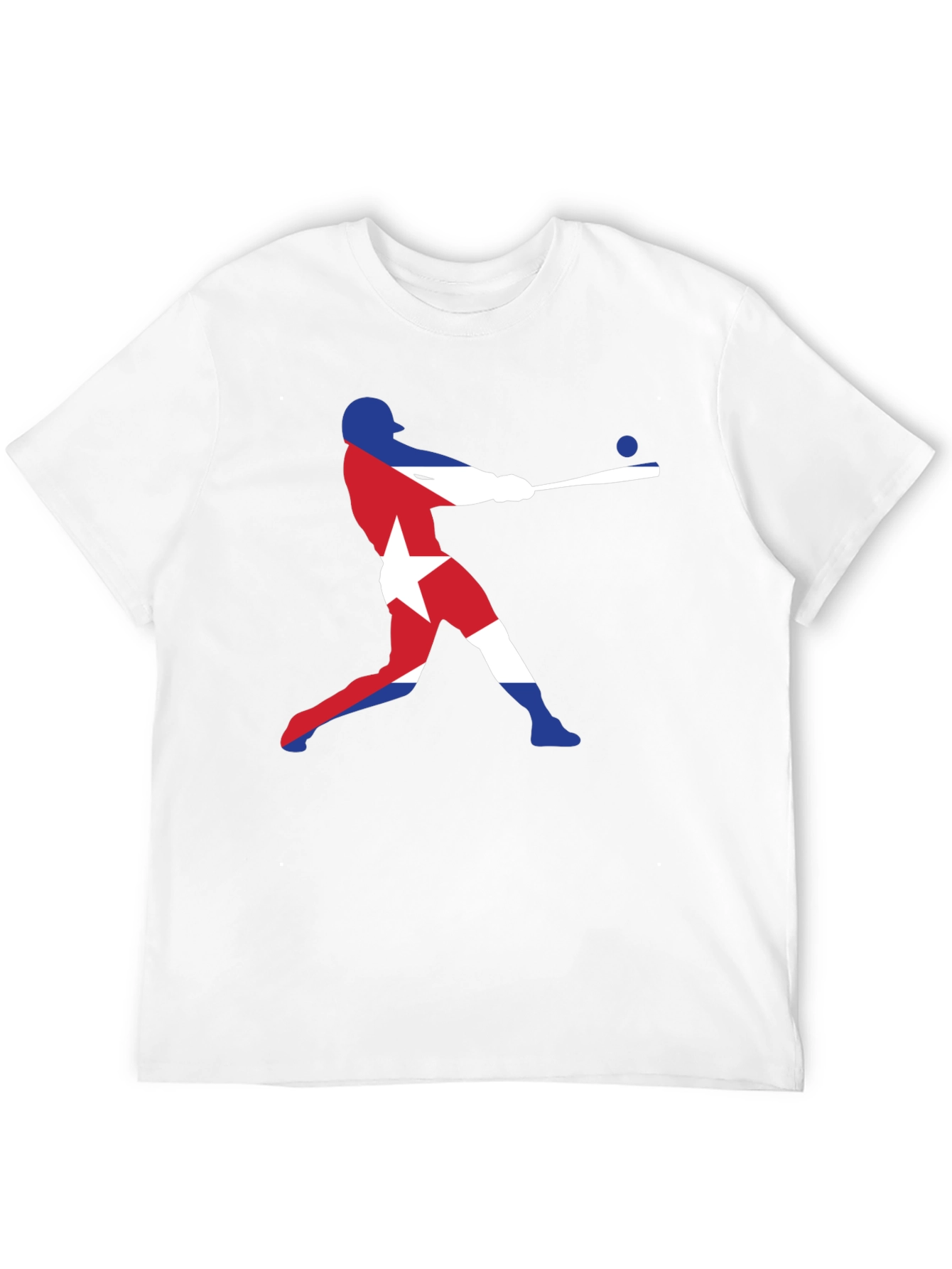 Cuban Flag Baseball T-Shirt