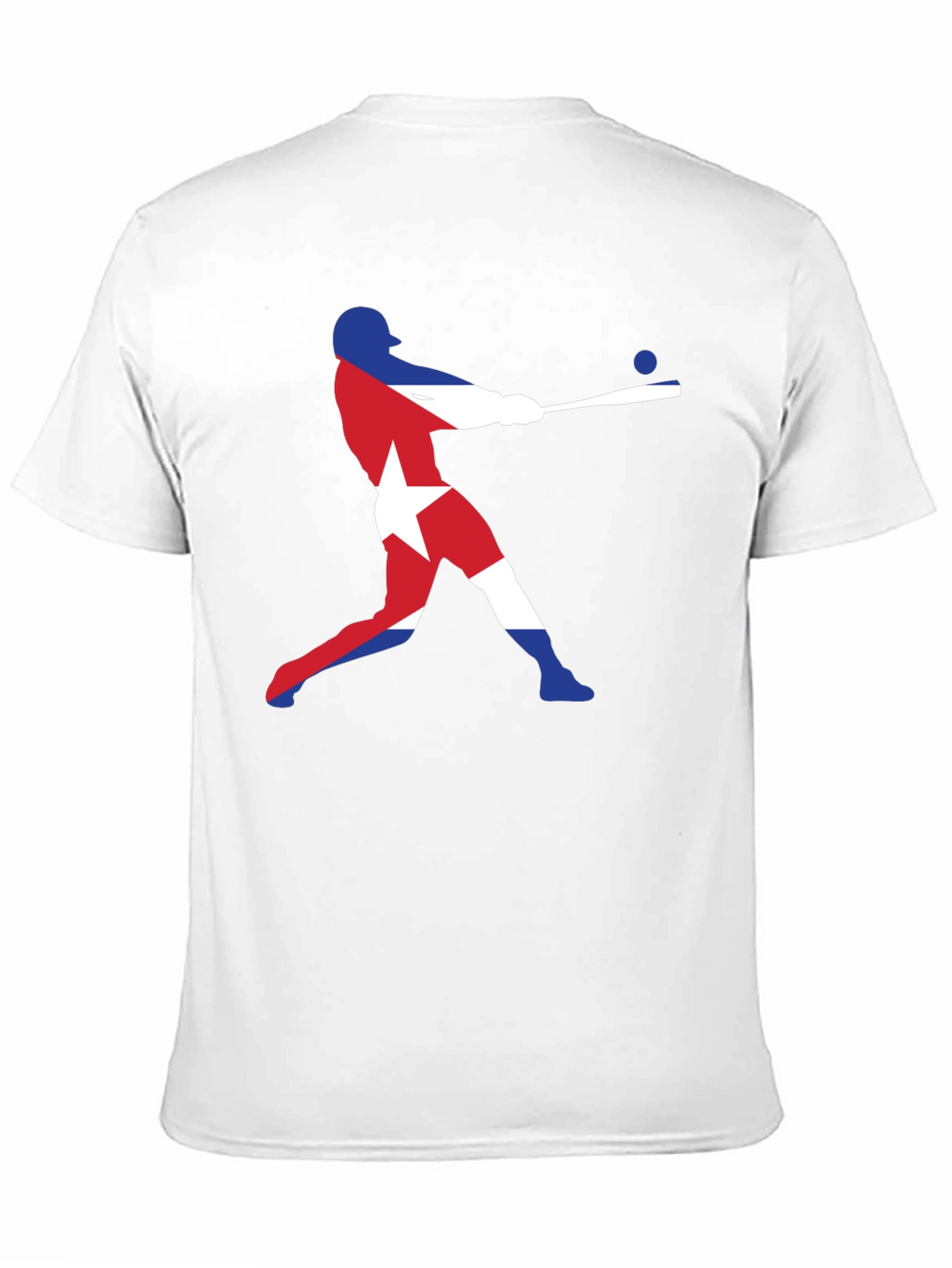 Cuban Flag Baseball T-Shirt