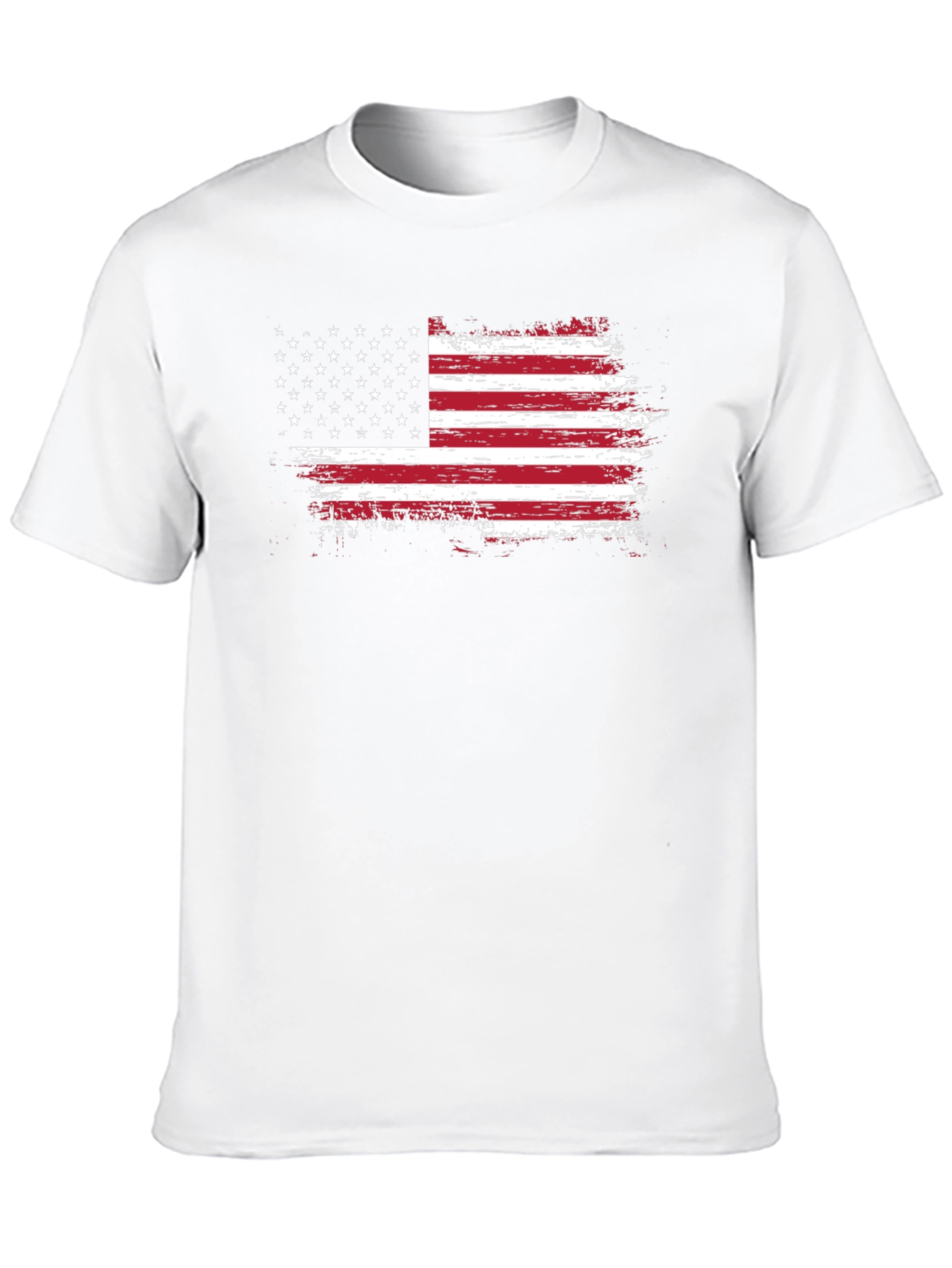 American Flag Distressed Graphic T-Shirt