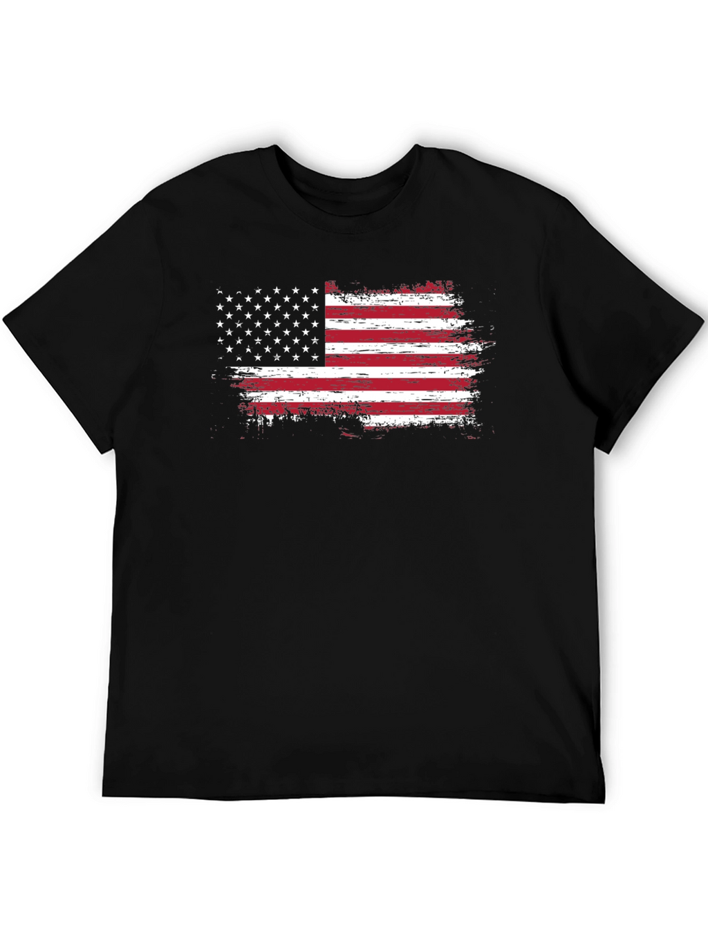 American Flag Distressed Graphic T-Shirt