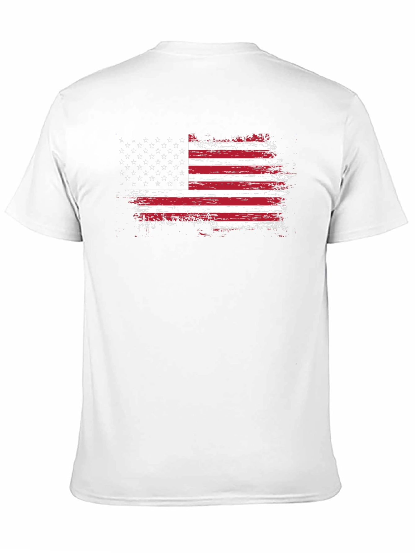 American Flag Distressed Graphic T-Shirt