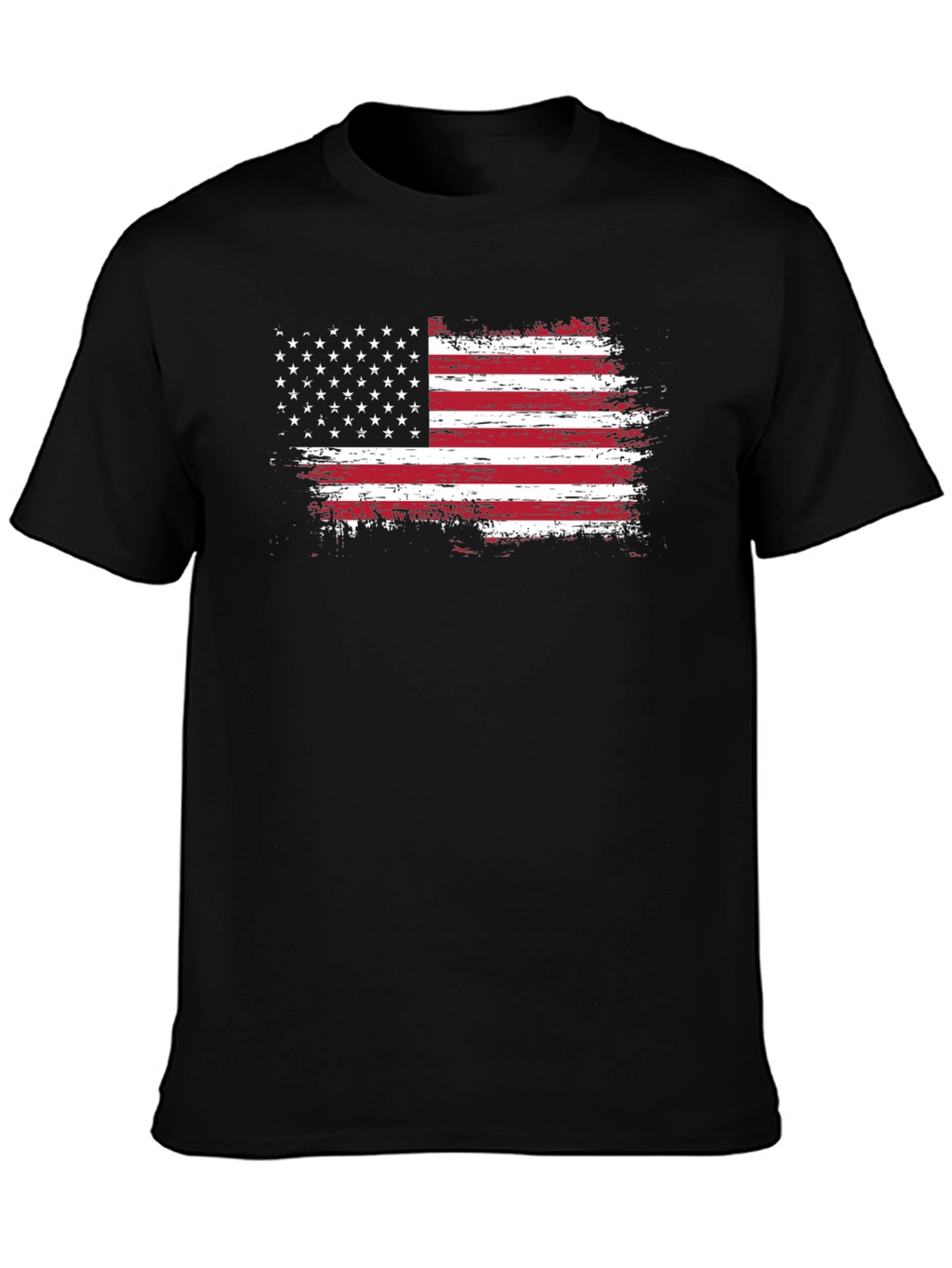 American Flag Distressed Graphic T-Shirt