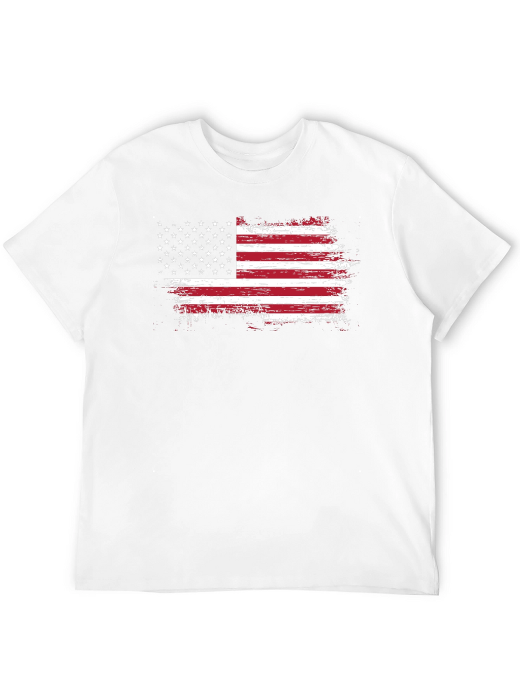 American Flag Distressed Graphic T-Shirt