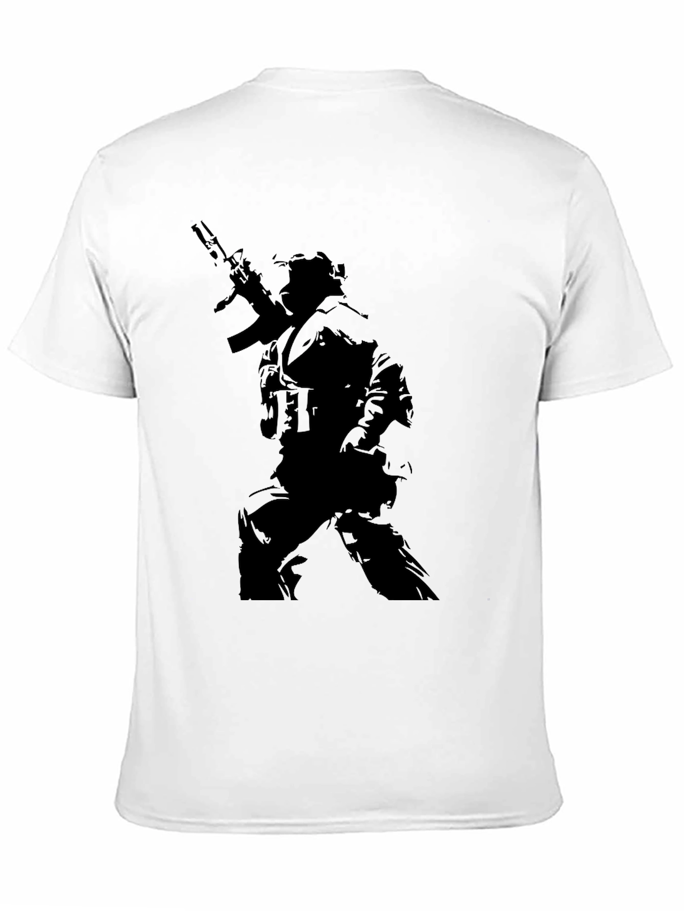 Tactical Warrior Graphic Tee - Black