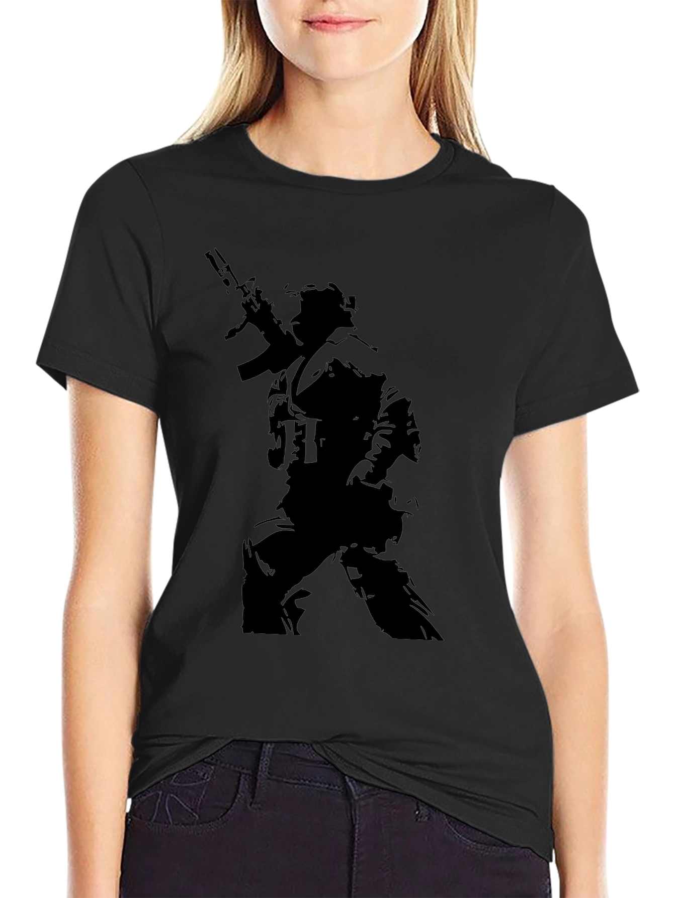 Tactical Warrior Graphic Tee - Black