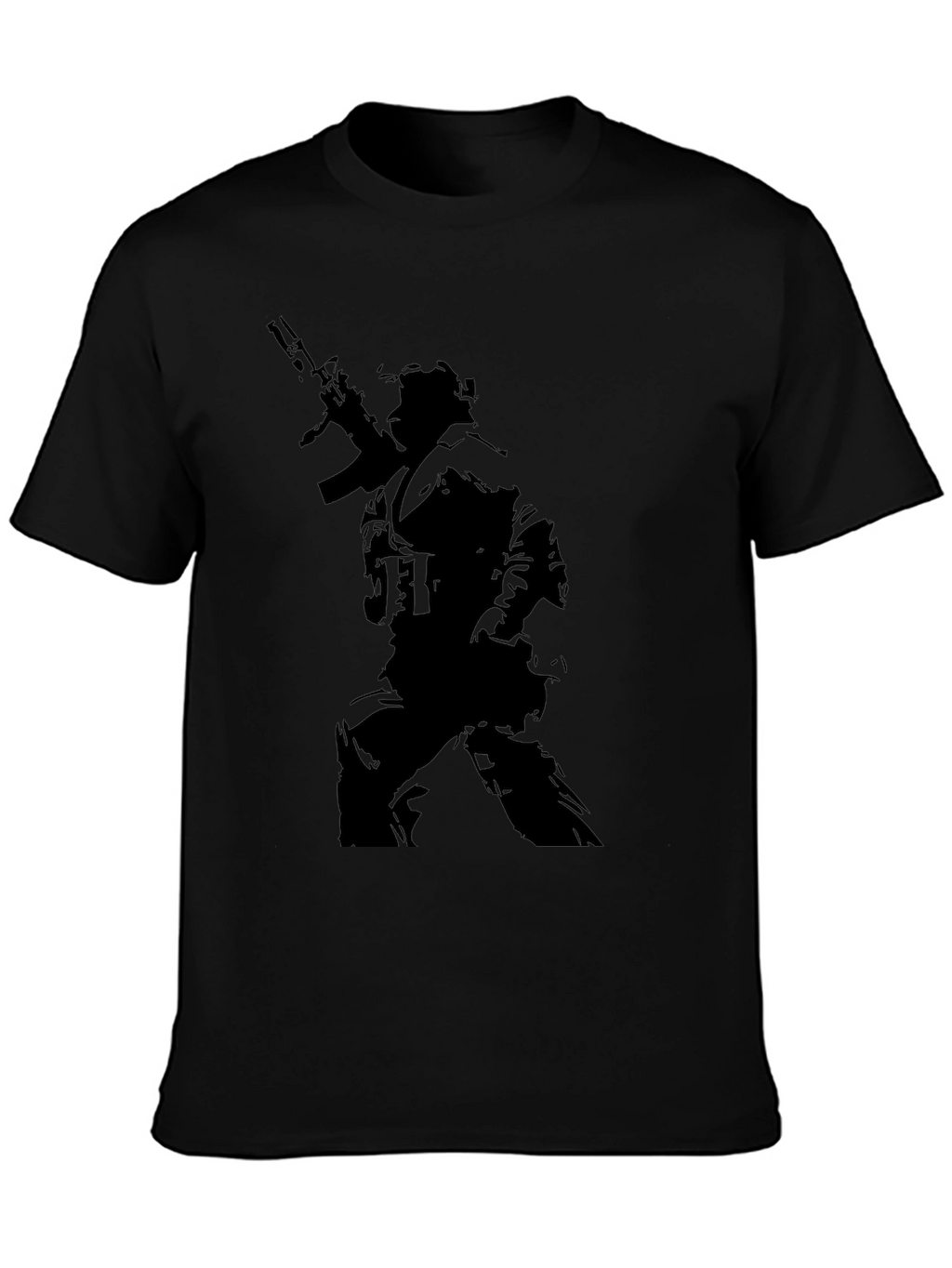 Tactical Warrior Graphic Tee - Black