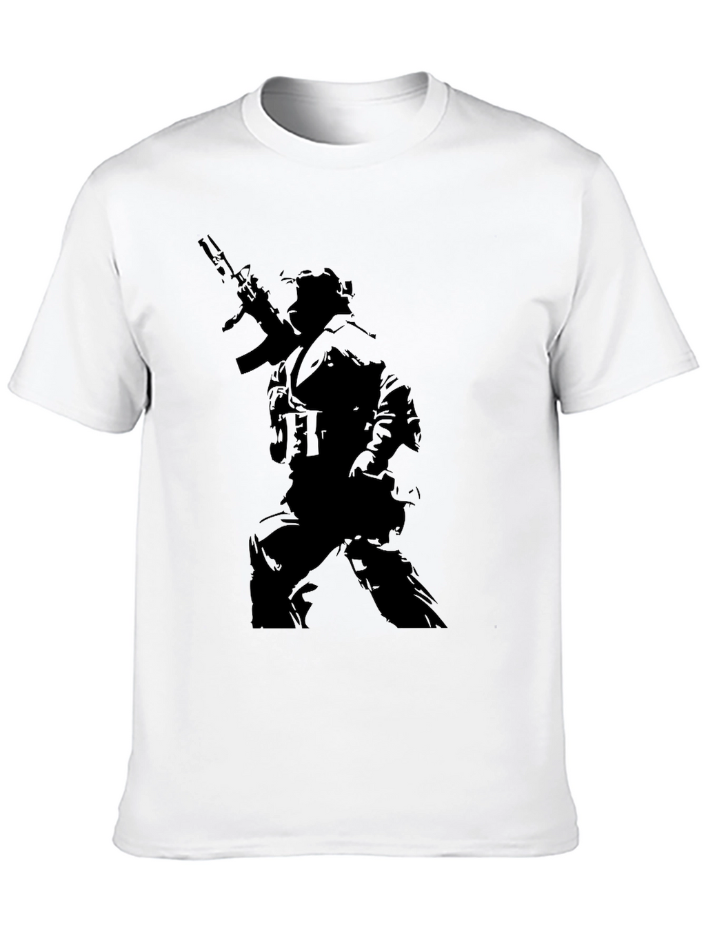 Tactical Warrior Graphic Tee - Black