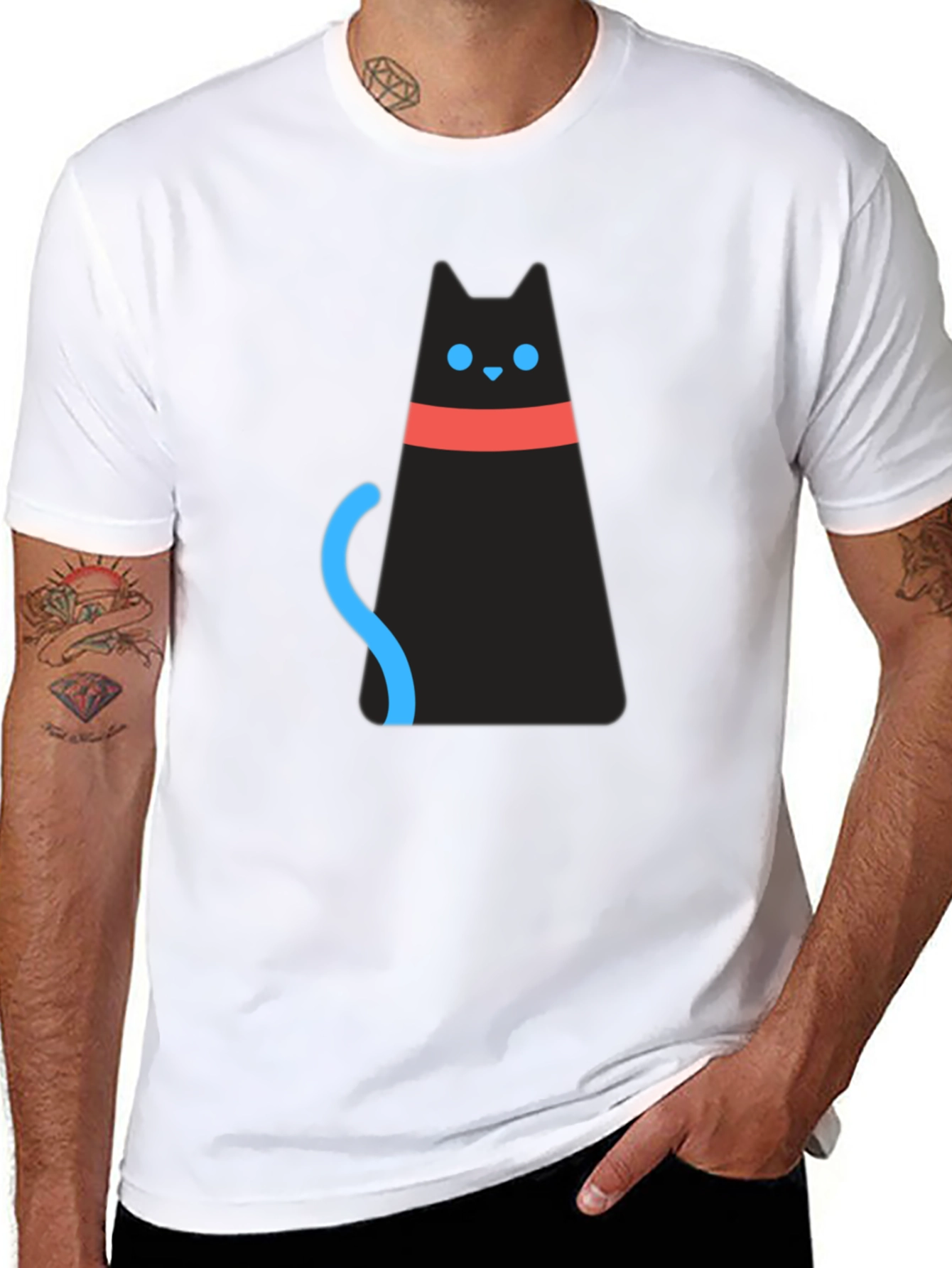 Cool Cat Graphic T-Shirt - Stylish Casual Wear