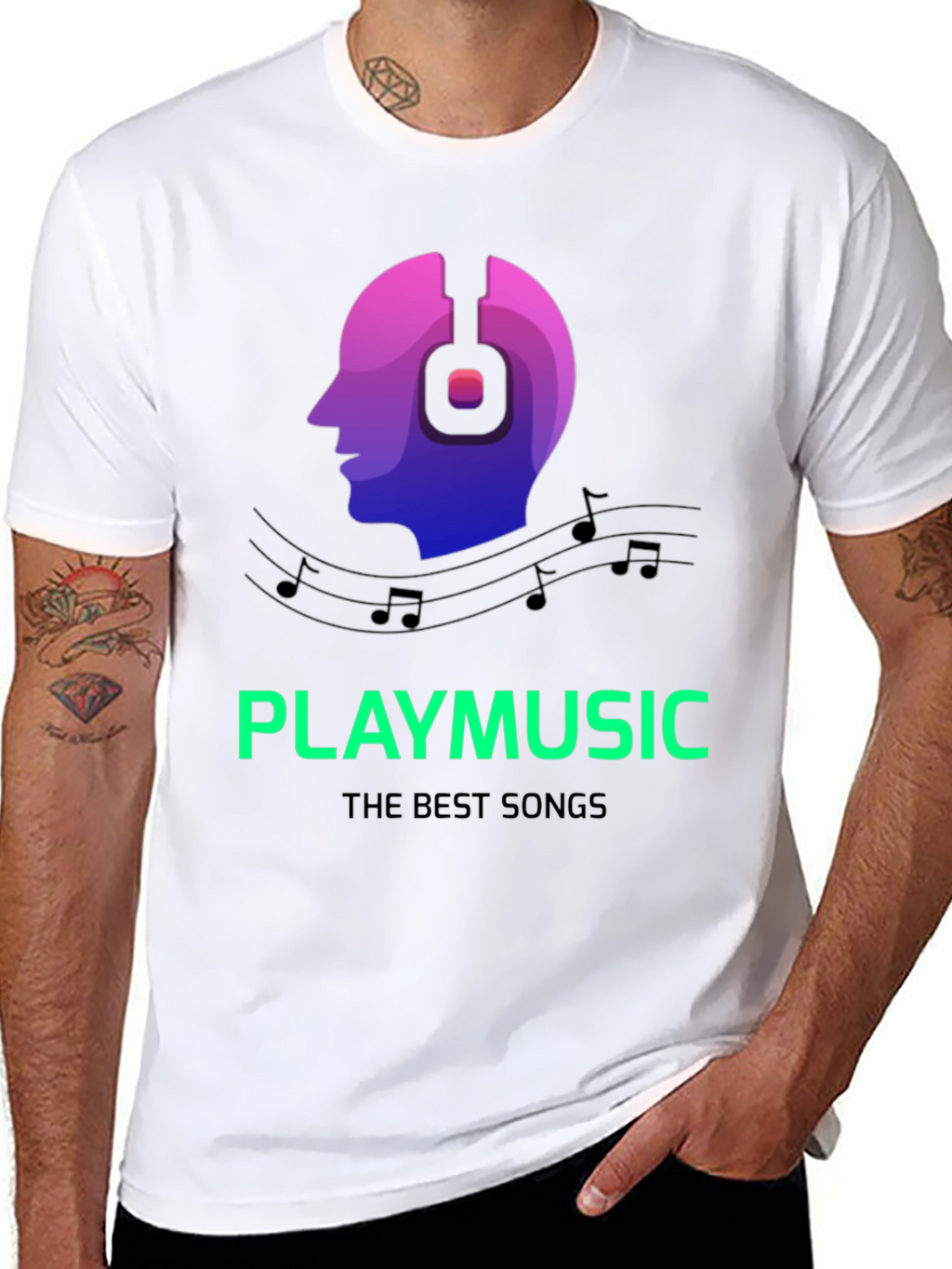 PlayMusic Graphic Tee - Stylish Comfort