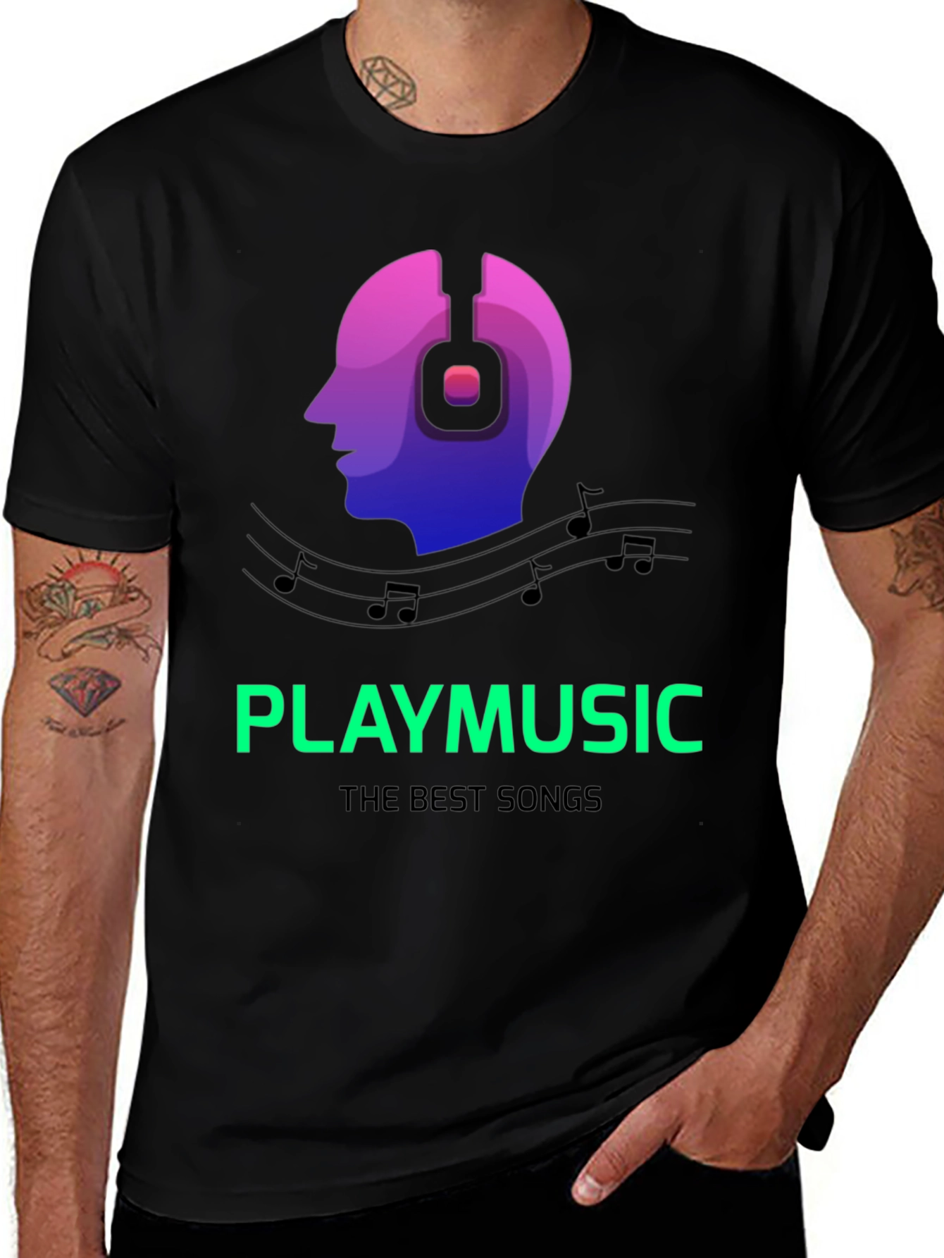 PlayMusic Graphic Tee - Stylish Comfort