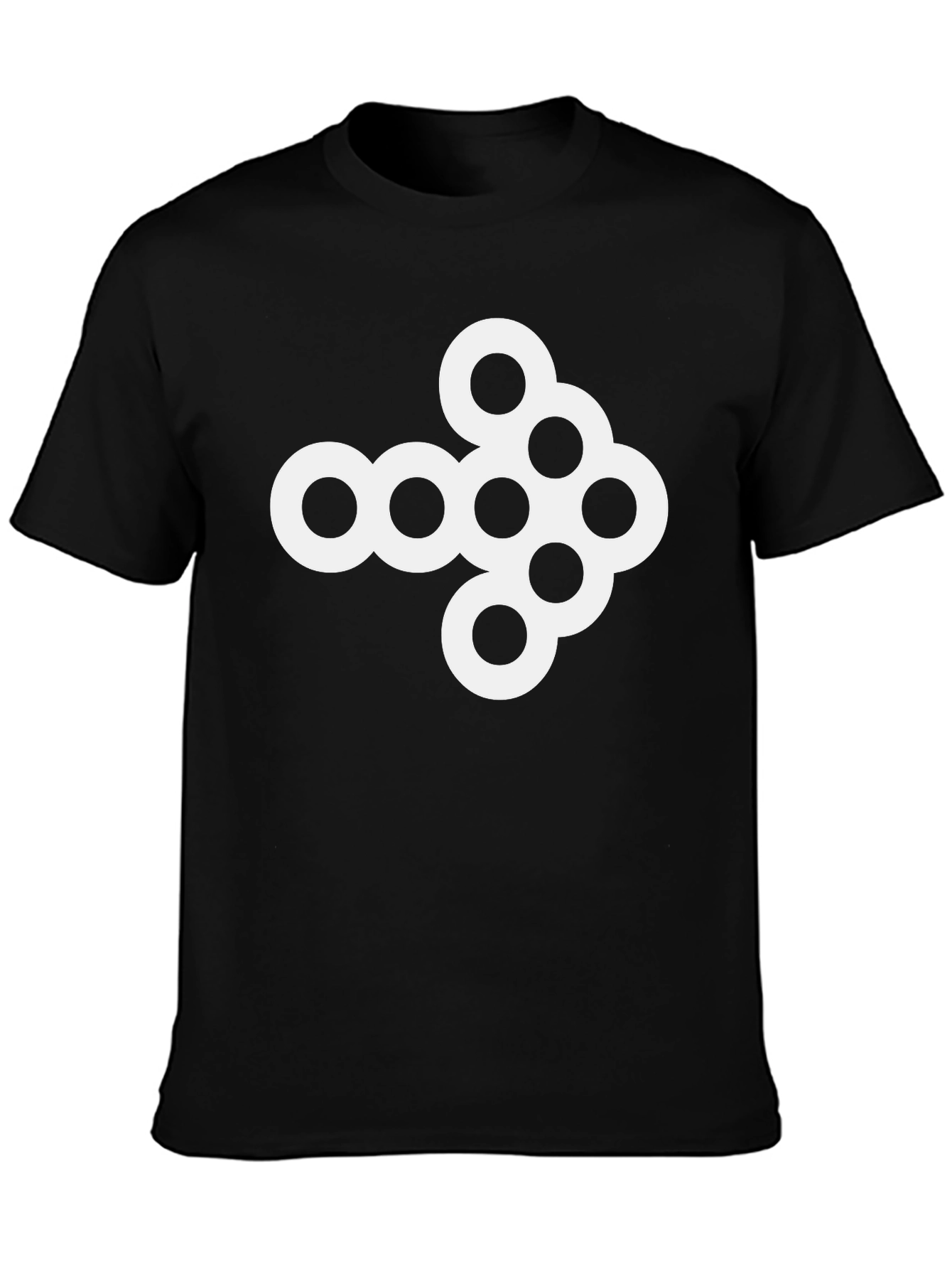 Cool Circle Arrow Graphic Tee - Black Cotton