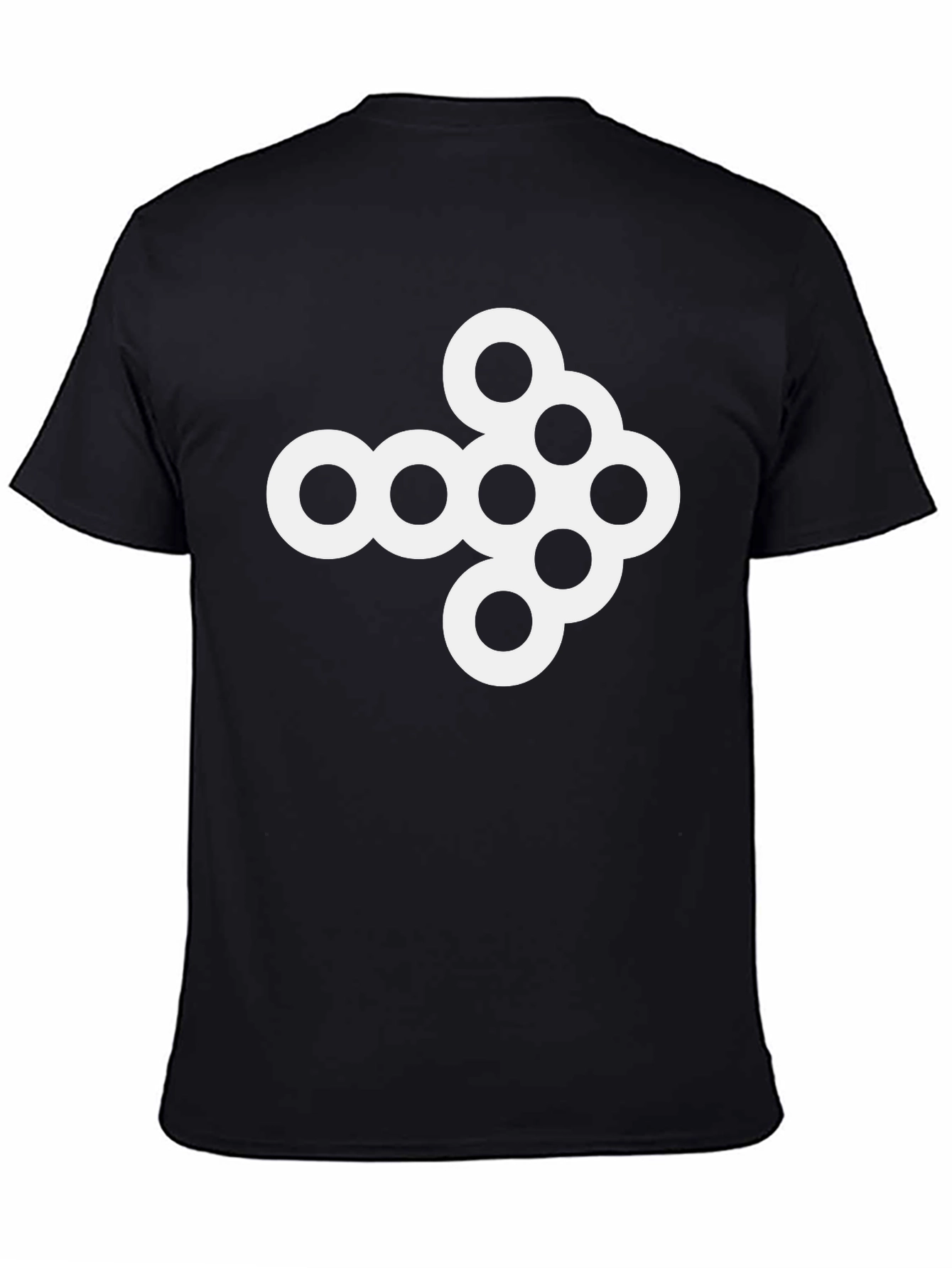 Cool Circle Arrow Graphic Tee - Black Cotton